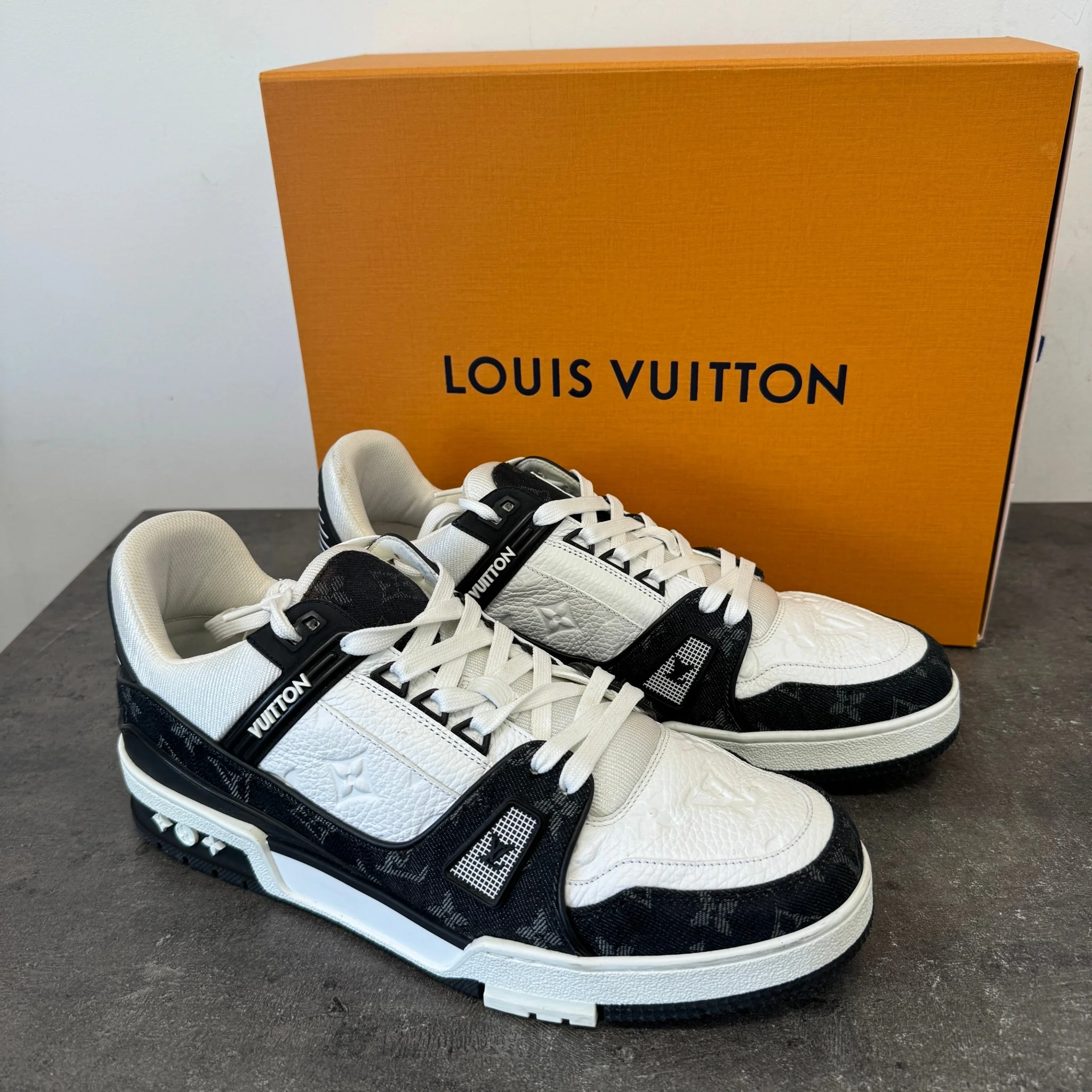 Men's Lv Low Trainers White Size EU 43 / UK 9 - Image 12
