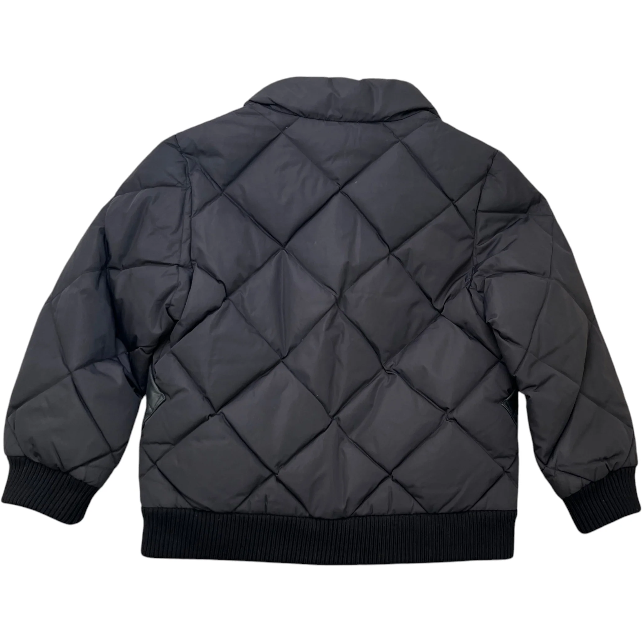 Men's Lv Quilted & Leather Kids Boys Age 6 Down Jacket Black Size XXS - Image 2