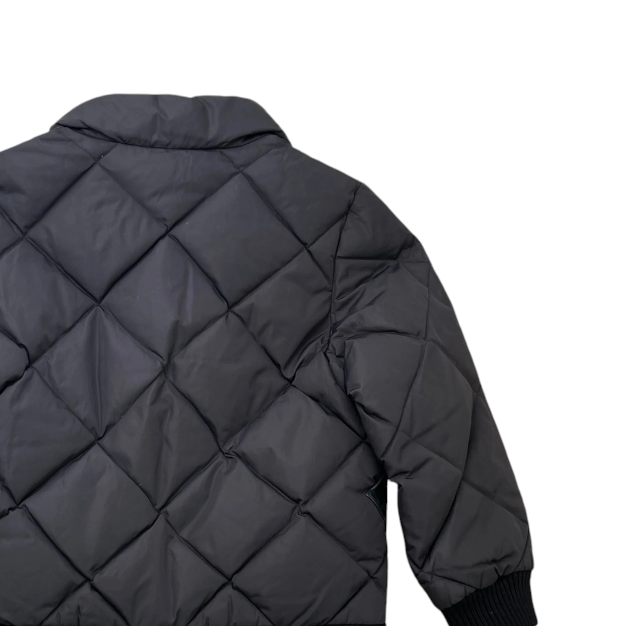 Men's Lv Quilted & Leather Kids Boys Age 6 Down Jacket Black Size XXS - Image 4