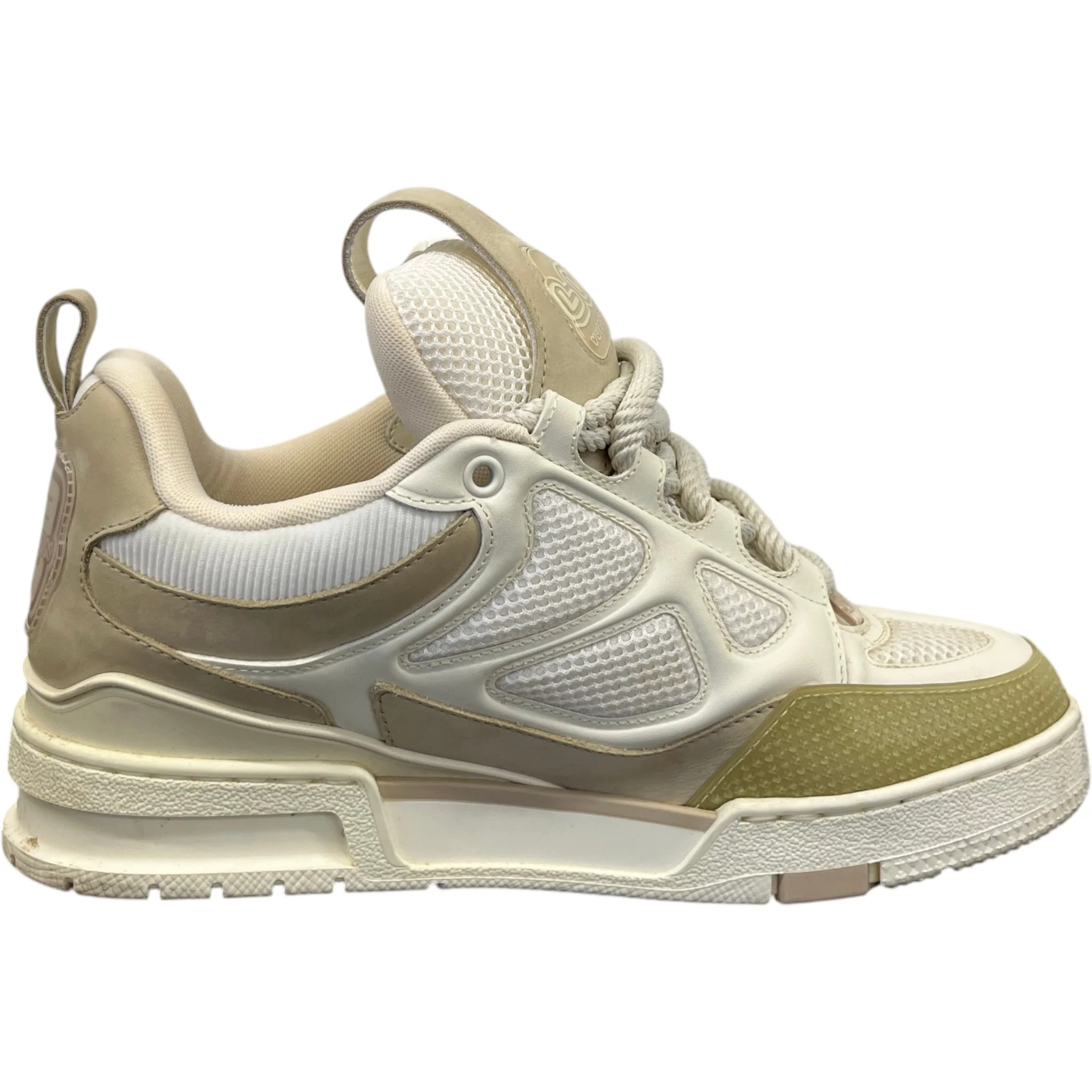 Men's Lv Skate Low Trainers Beige Size EU 40.5 / UK 6.5 - Image 4