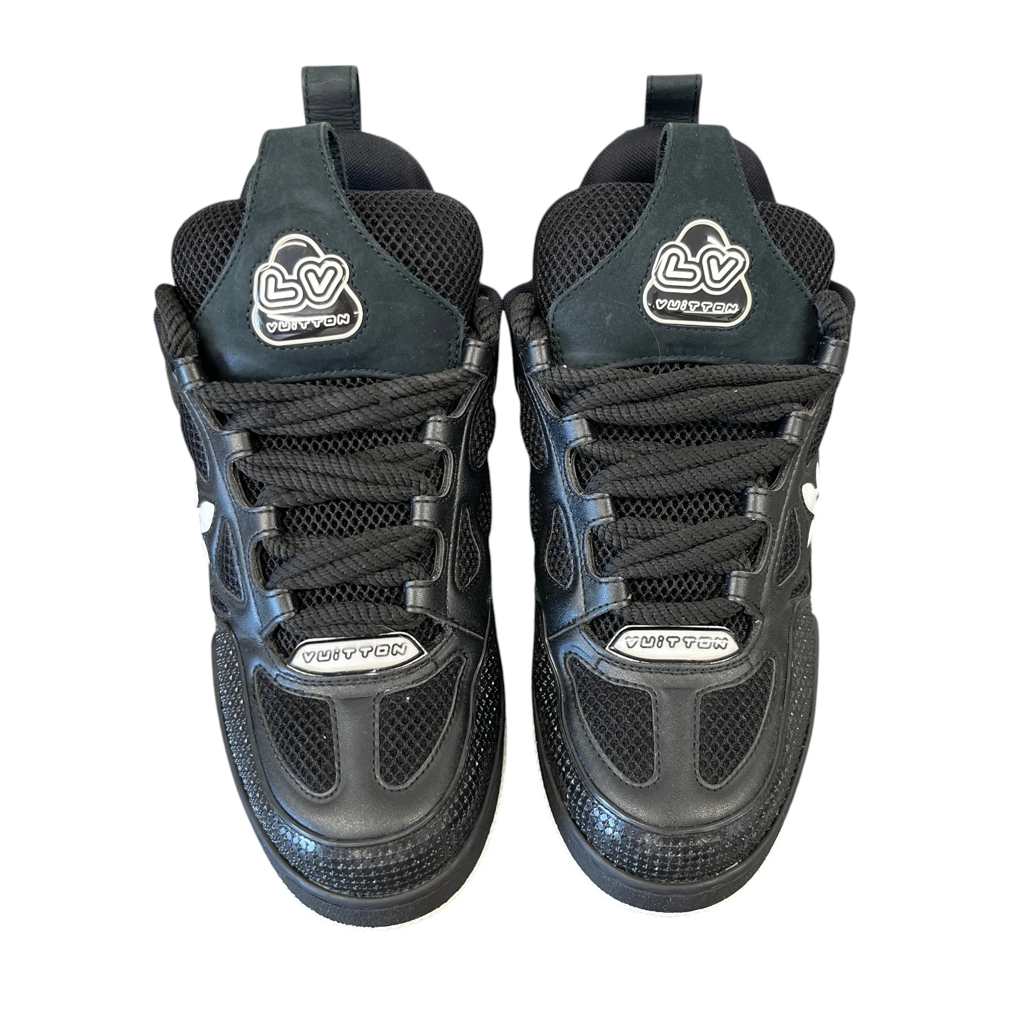 Men's Lv Skate Low Trainers Black Size EU 40 / UK 6 - Image 4