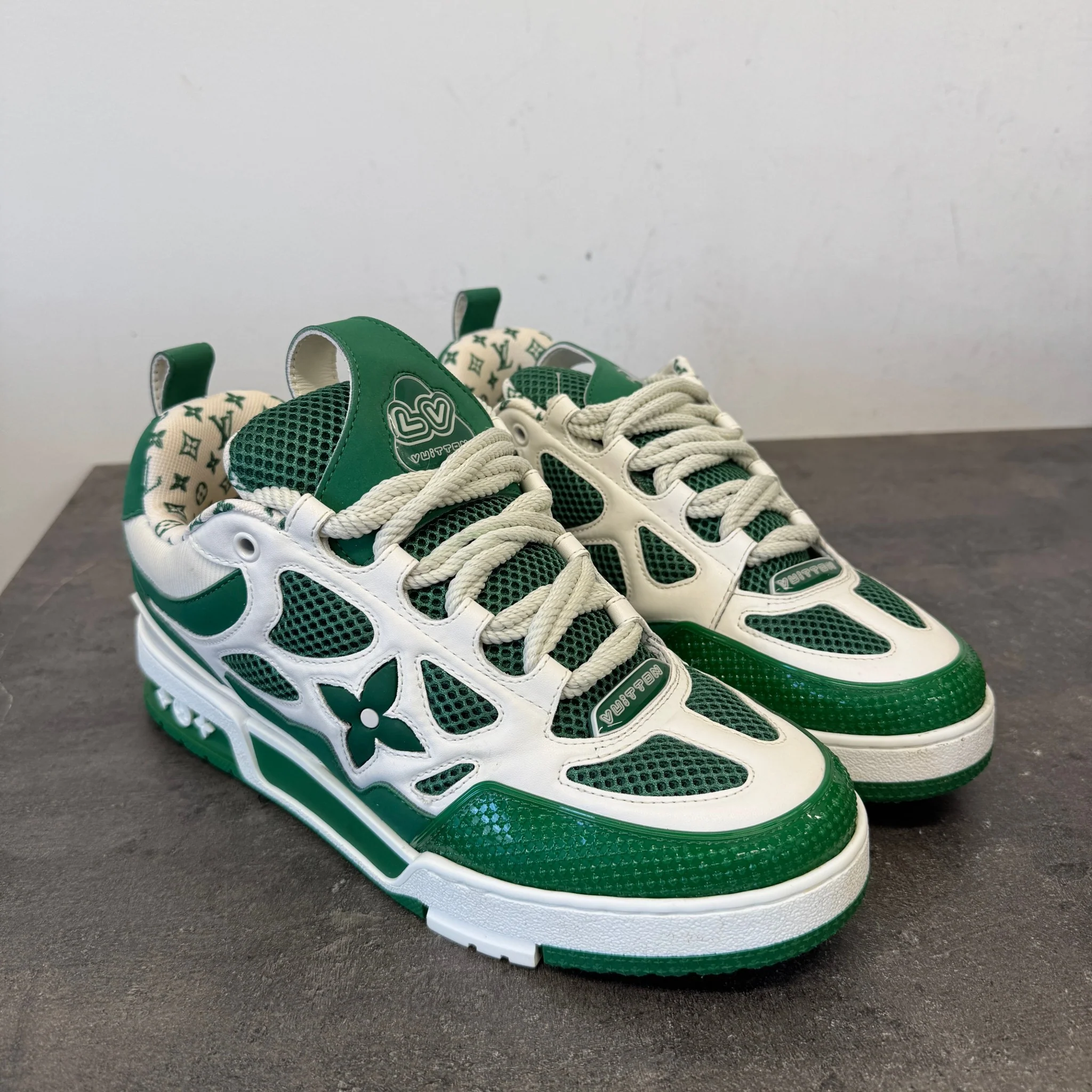 Men's Lv Skate Low Trainers Green Size EU 41 / UK 7 - Image 11