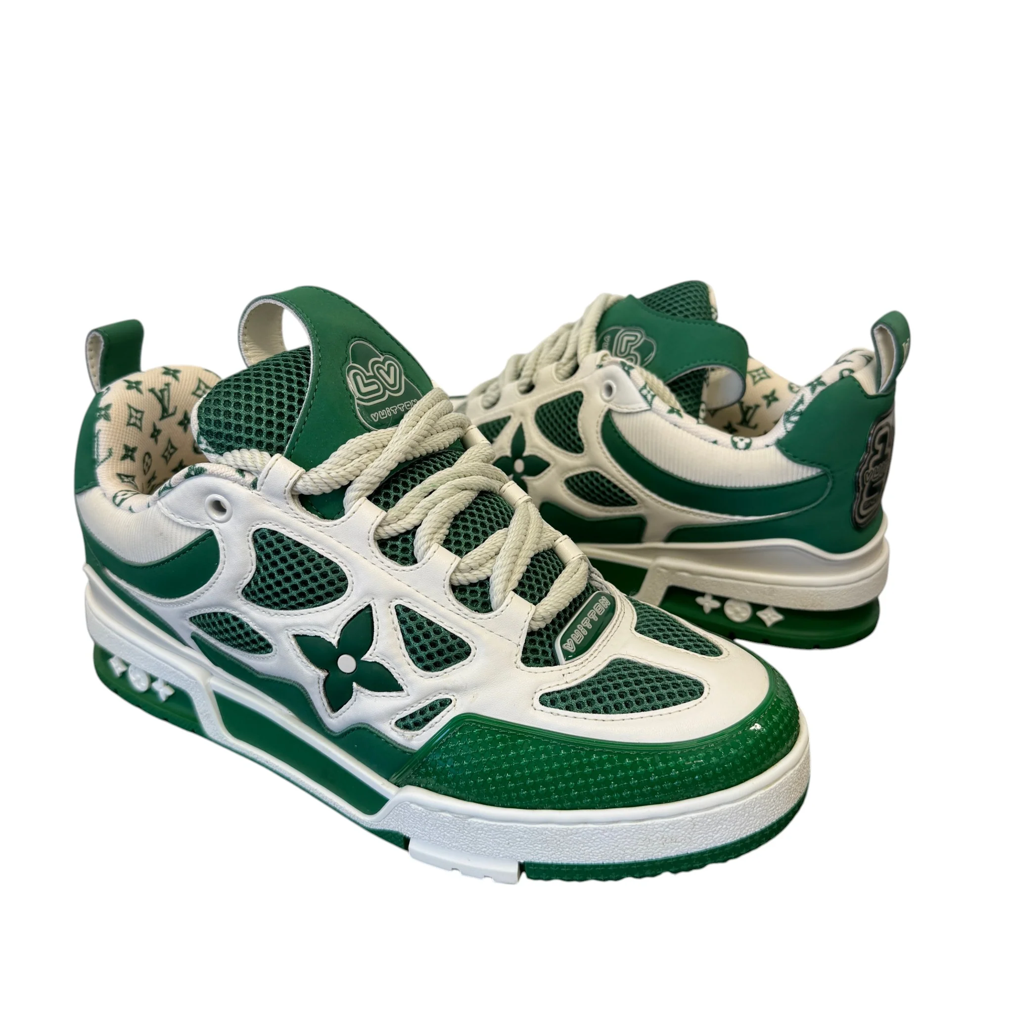 Men's Lv Skate Low Trainers Green Size EU 41 / UK 7 - Image 3