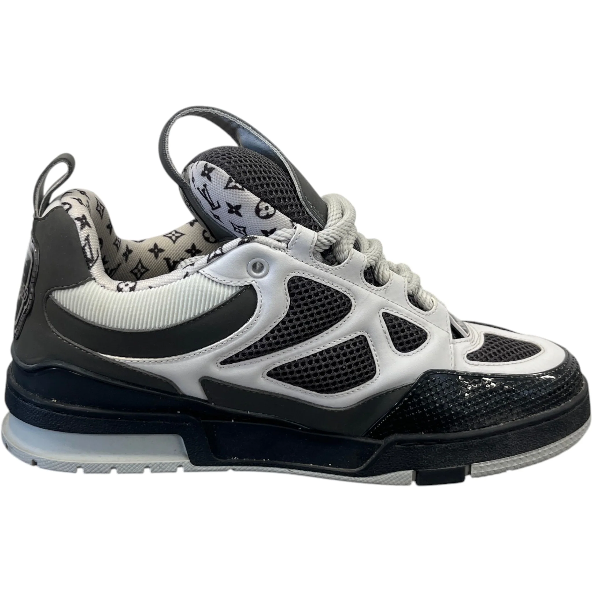 Men's Lv Skate Low Trainers Grey Size EU 42 / UK 8 - Image 4