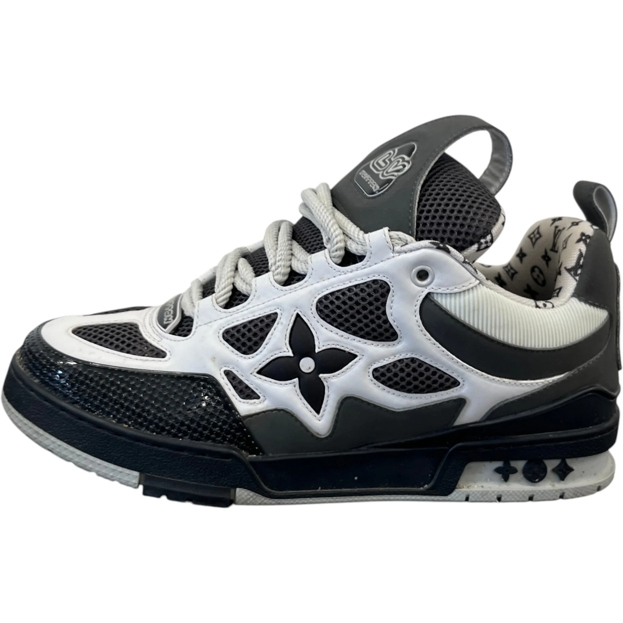 Men's Lv Skate Low Trainers Grey Size EU 42 / UK 8 - Image 5