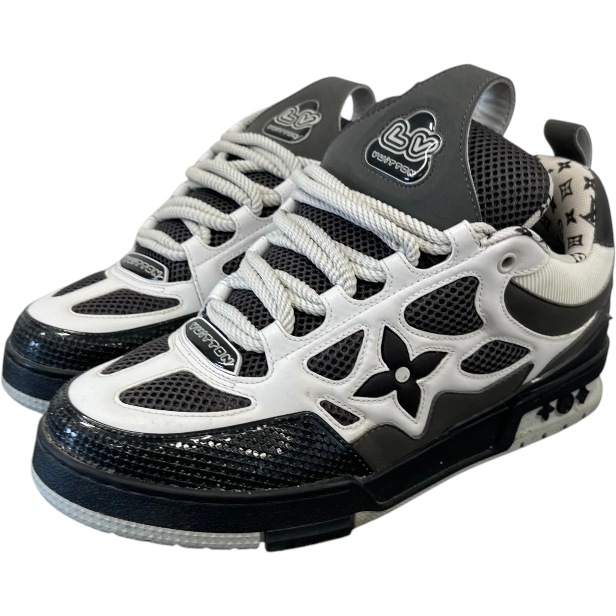 Men's Lv Skate Low Trainers Grey Size EU 42 / UK 8 - Image 9