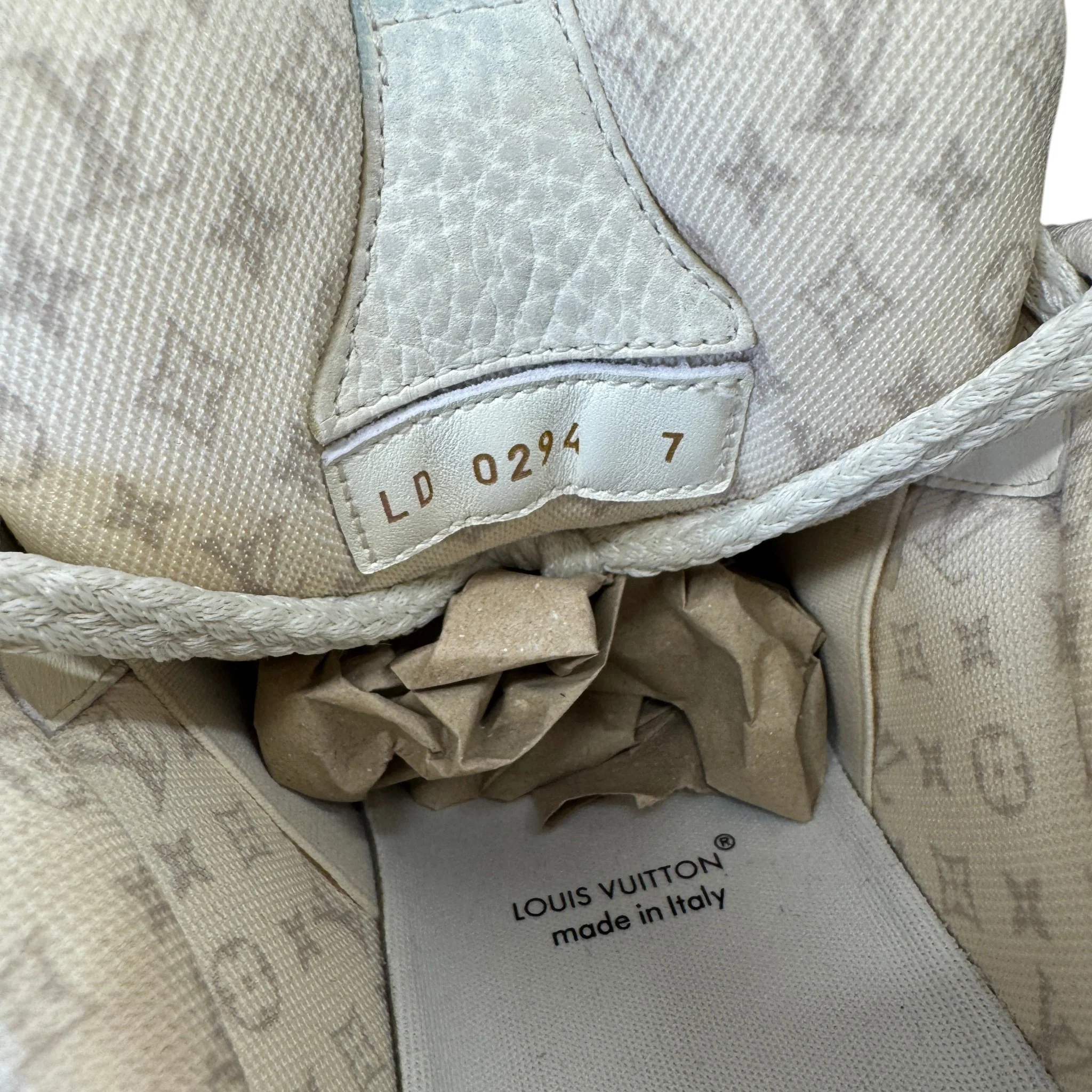 Men's Lv Skate Low Trainers White Size EU 41 / UK 7 - Image 10