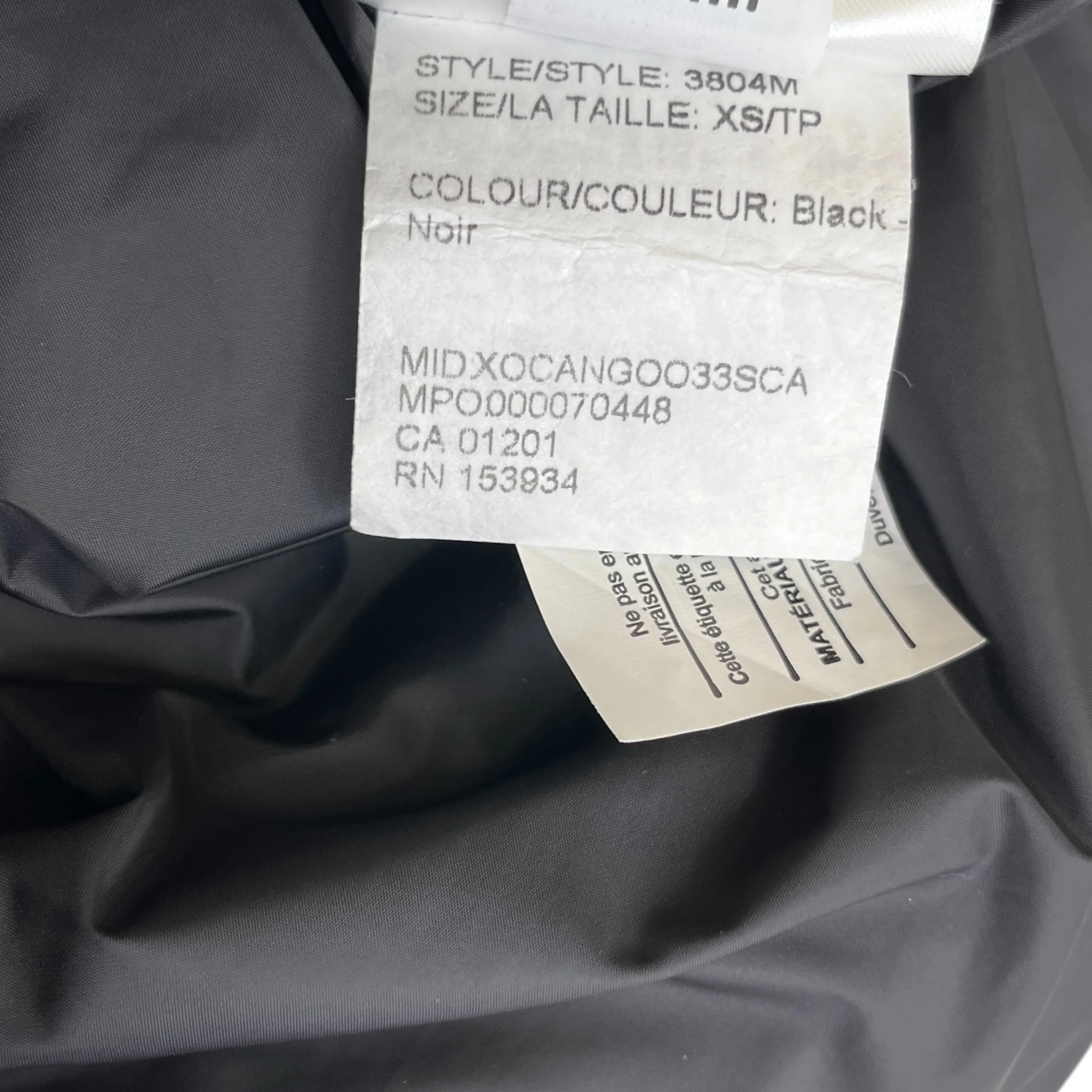 Men's Macmillan Parka Down Jacket Black Size XS - Image 6