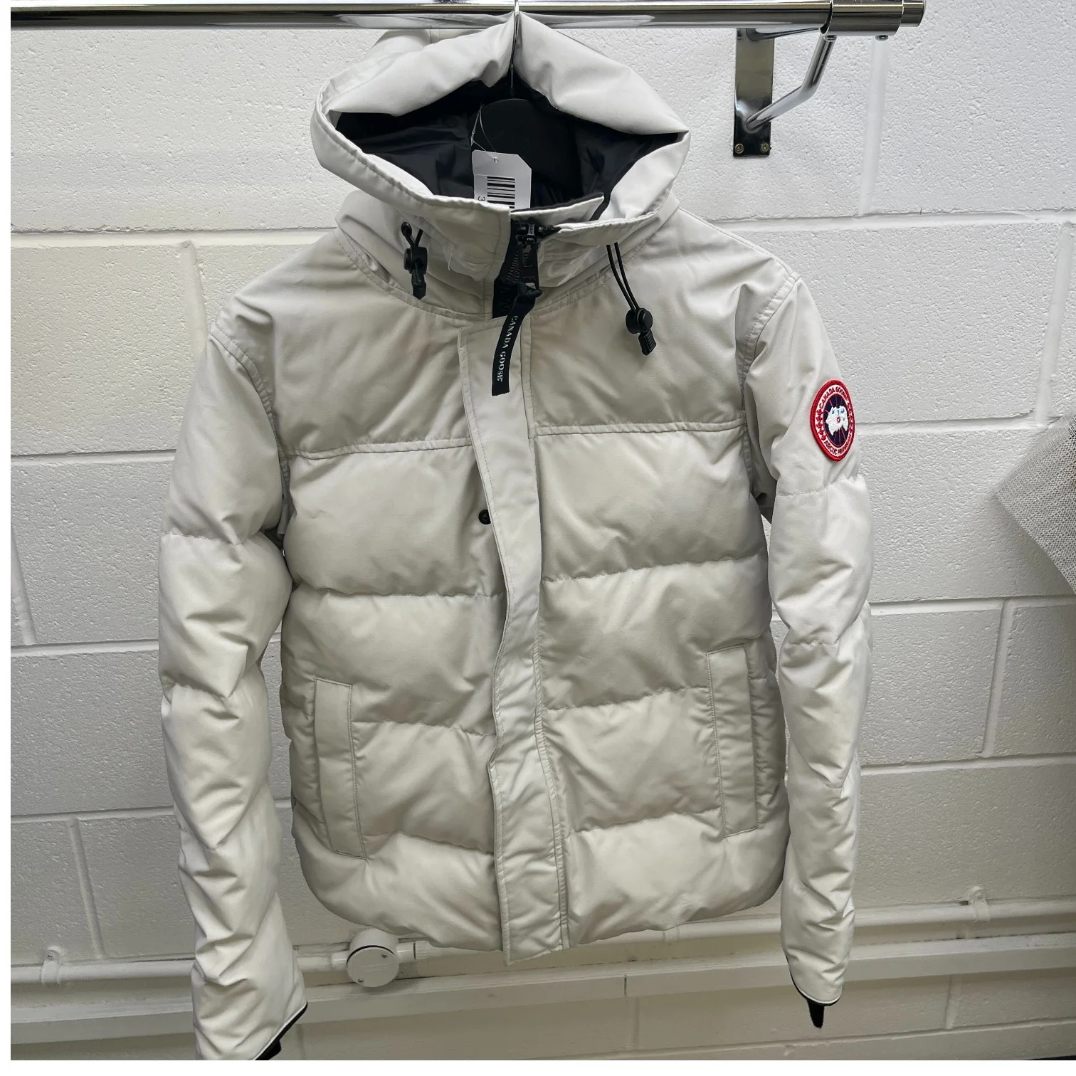 Men's Macmillan Parka Down Jacket Grey Size M - Image 9