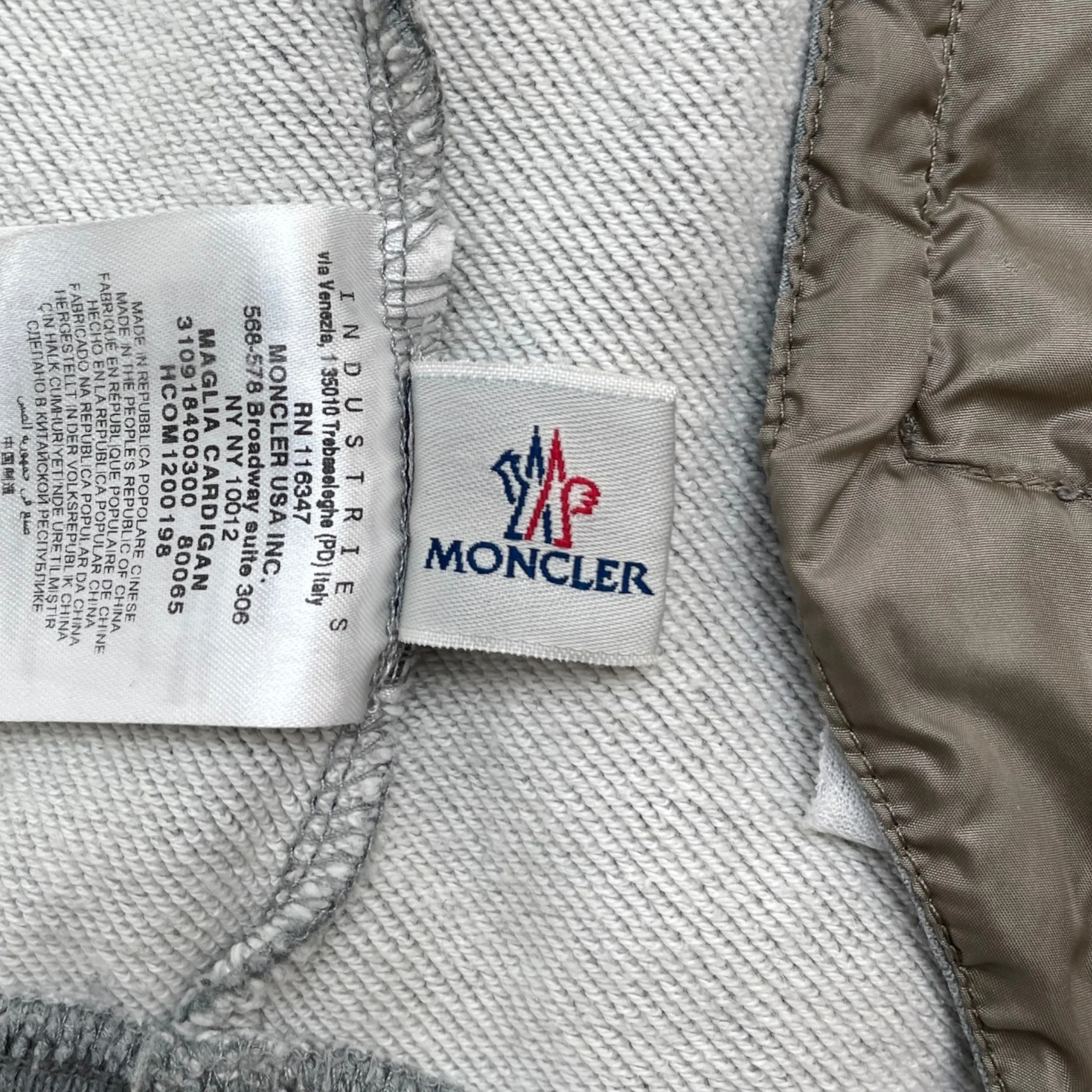 Men's Maglia Cardigan Hoodie Grey Size S - Image 12