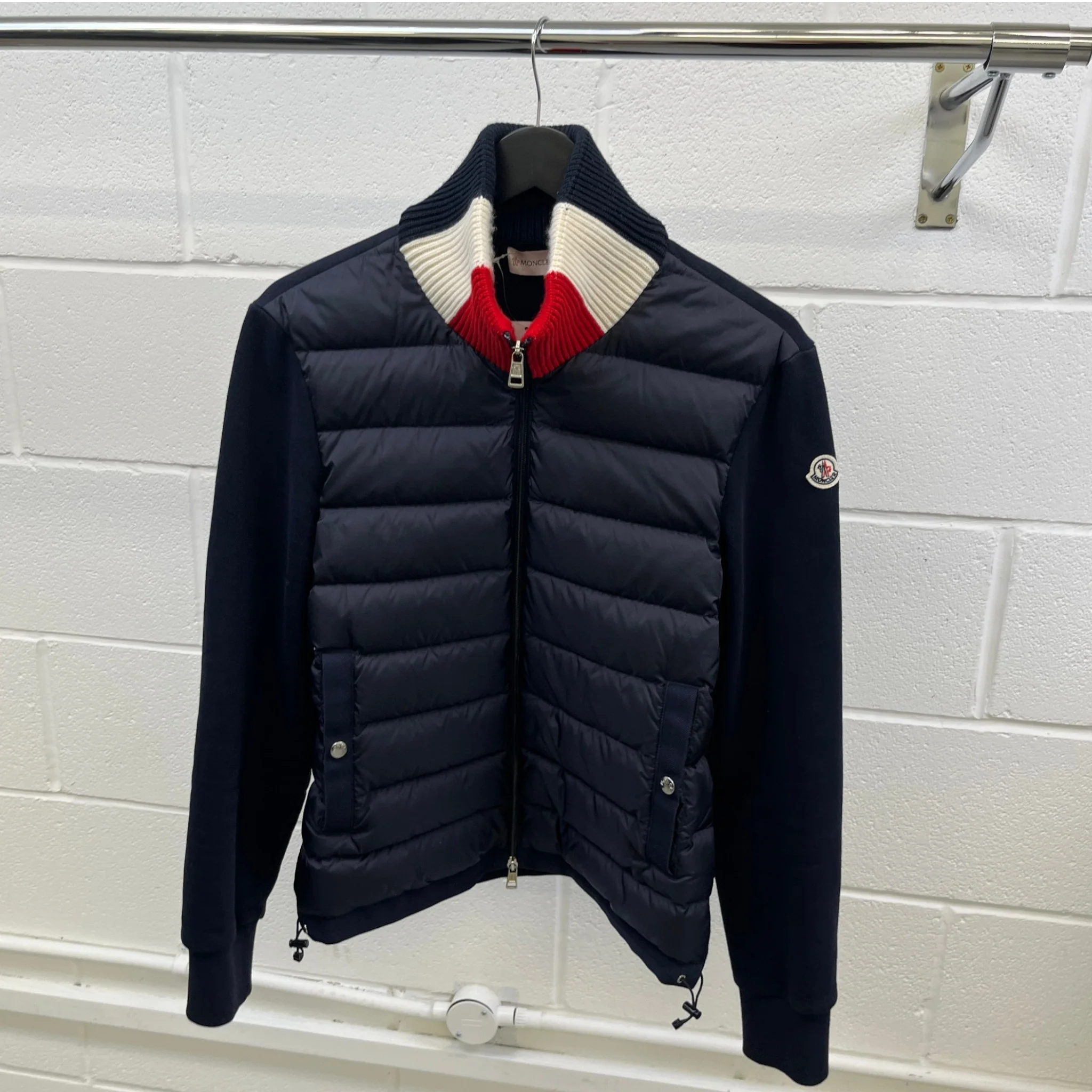 Men's Maglia Cardigan Jacket Navy Size M - Image 9