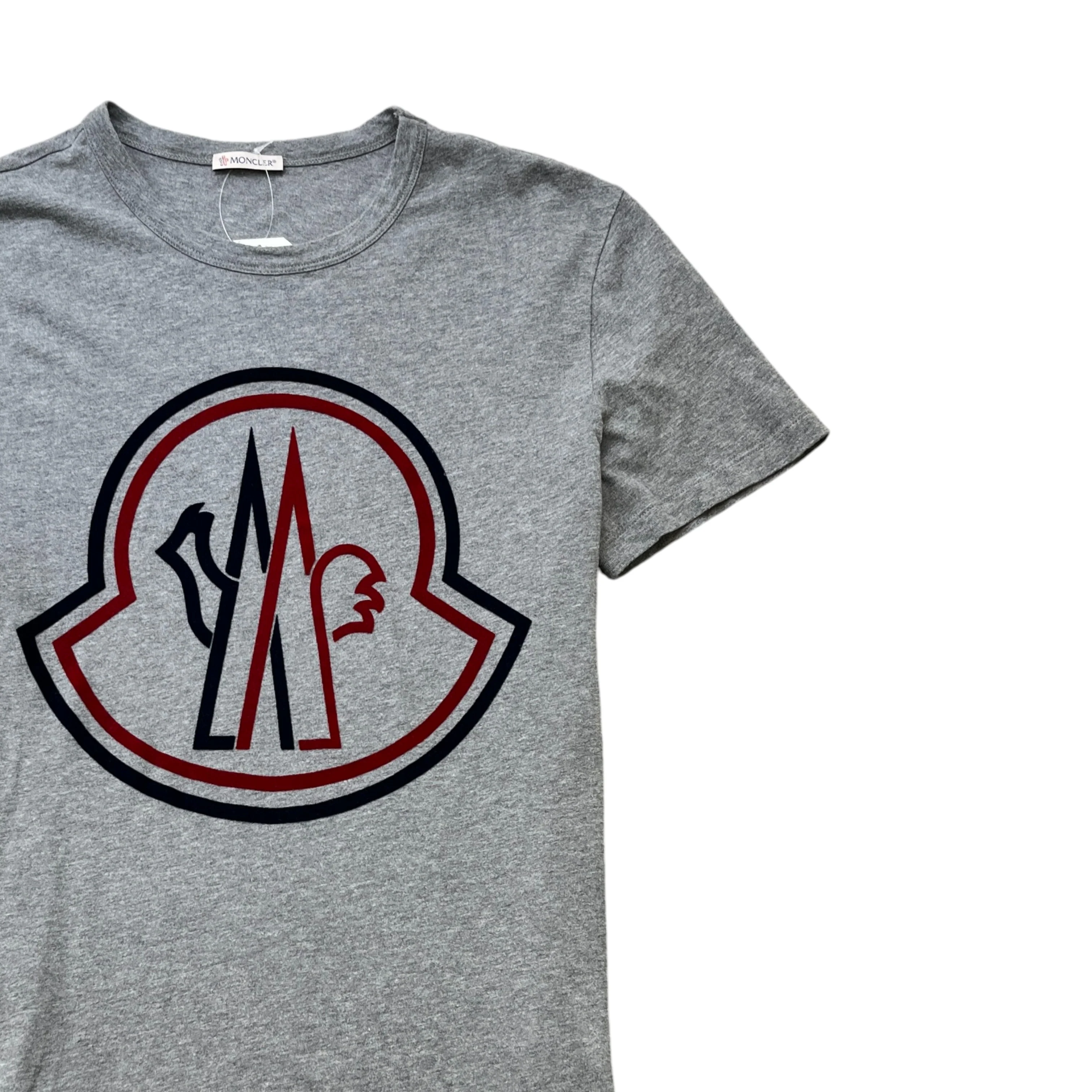 Men's Maglia Logo Print T-Shirt Grey Size M - Image 3