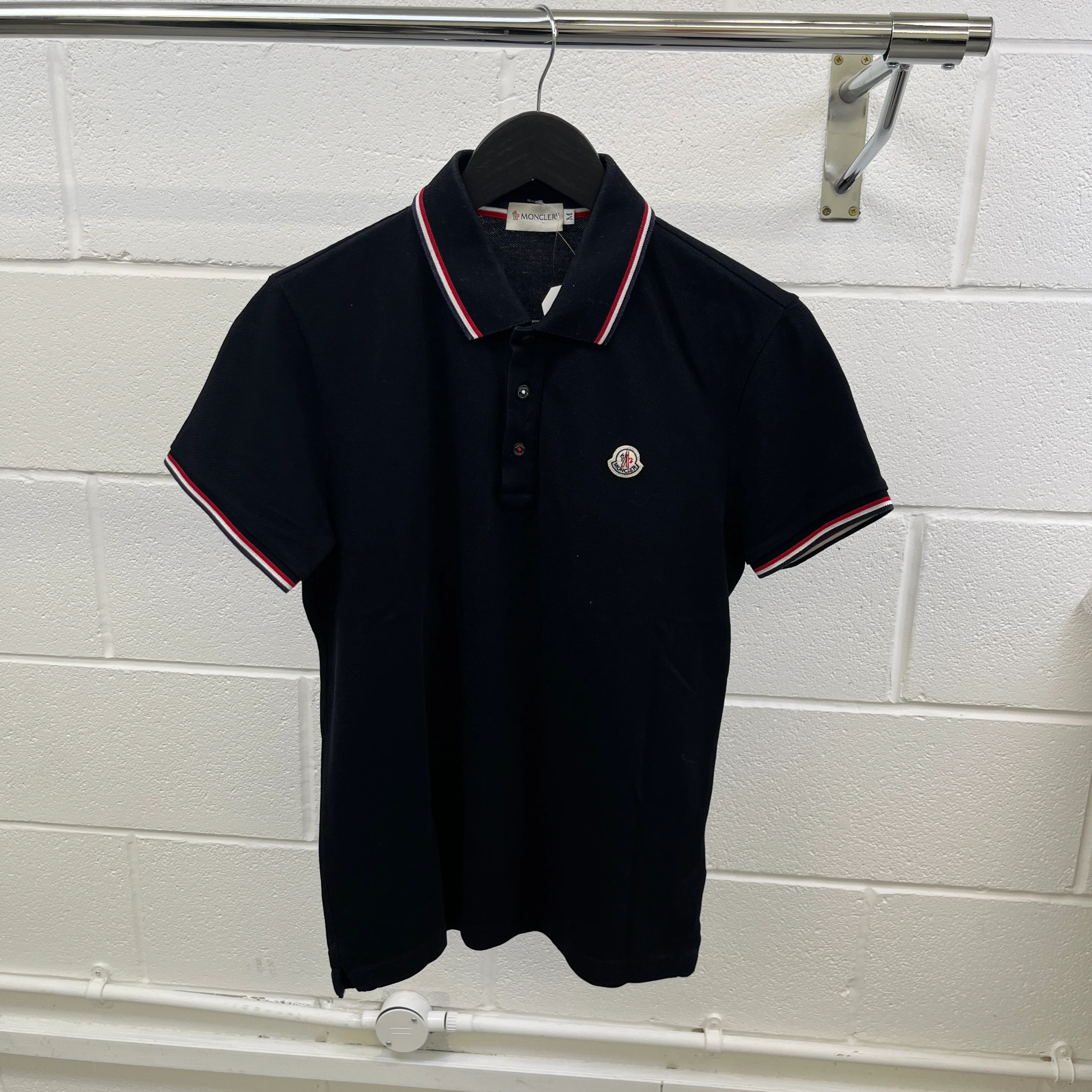 Men's Maglia Polo Shirt Black Size M - Image 8