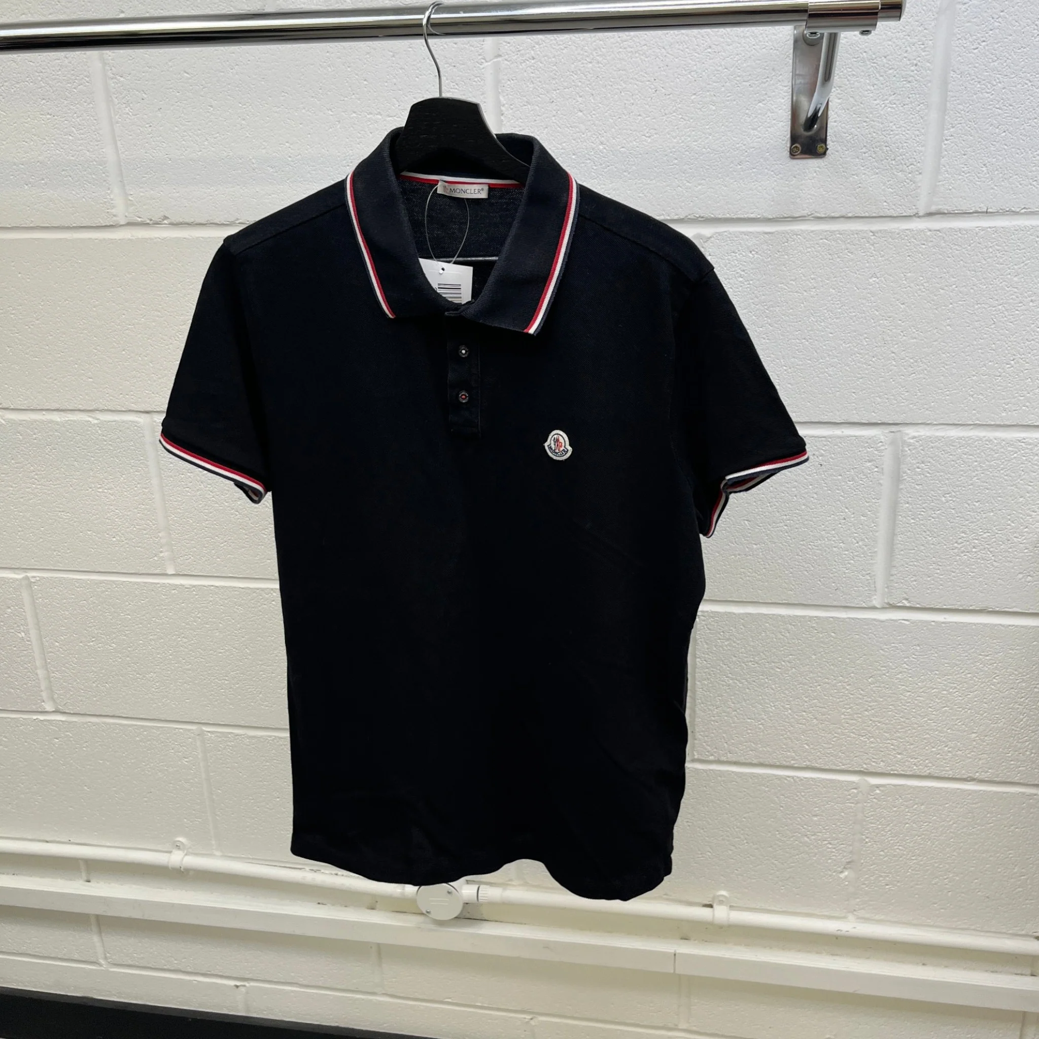 Men's Maglia Polo Shirt Black Size XL - Image 9