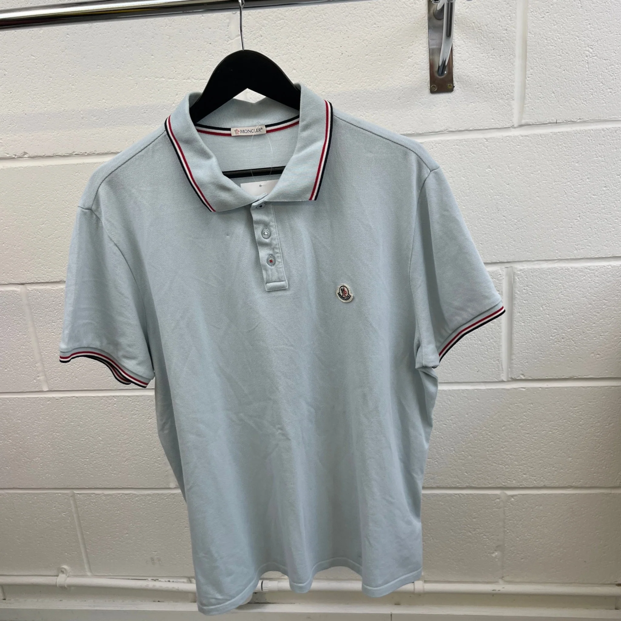 Men's Maglia Polo Shirt Blue Size XXXL - Image 8