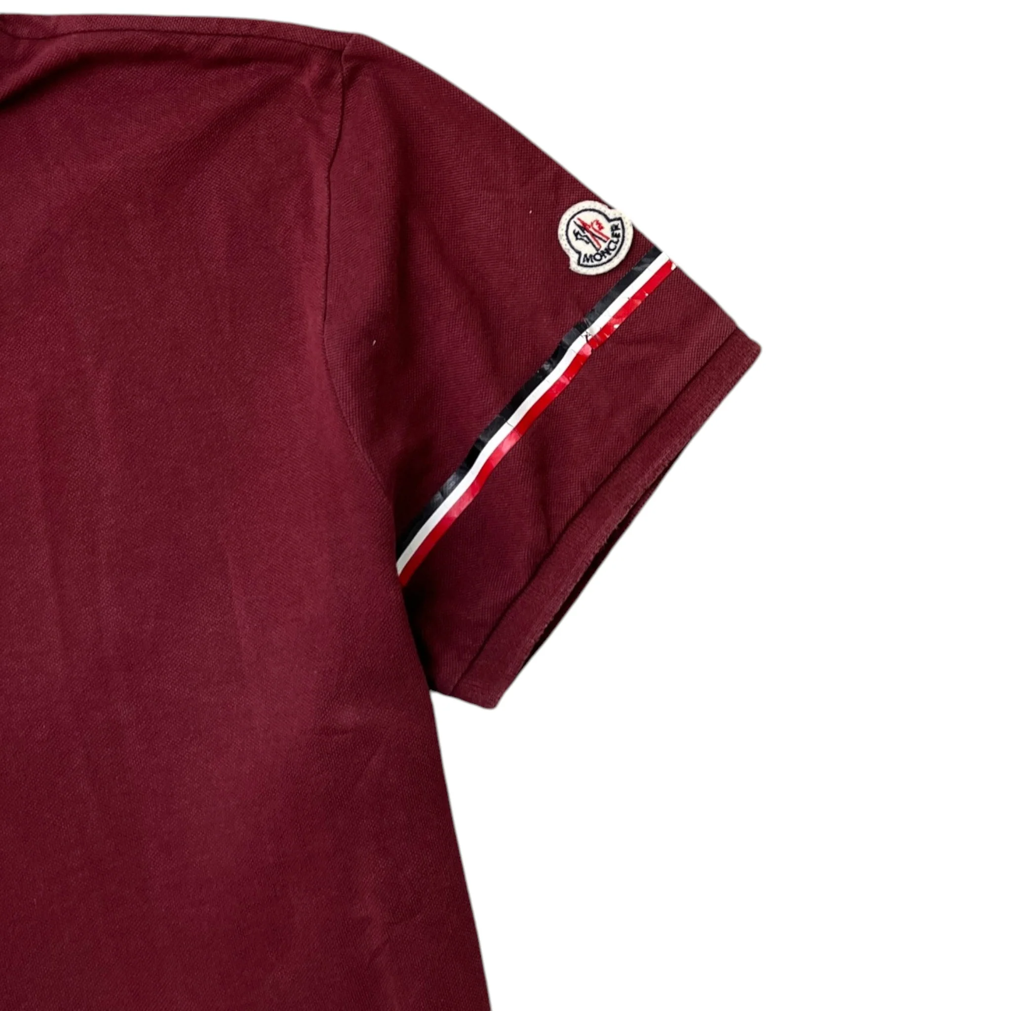 Men's Maglia Polo Shirt Burgundy Size L - Image 5