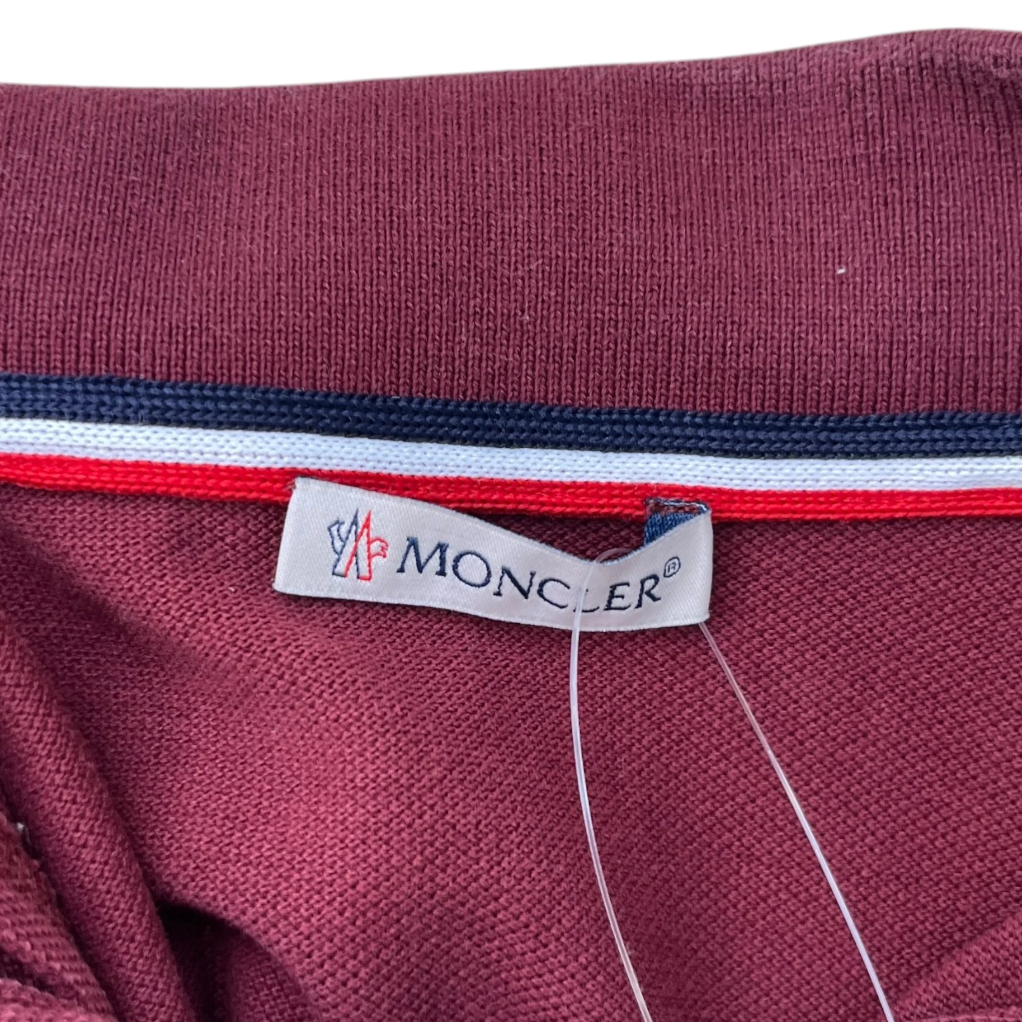 Men's Maglia Polo Shirt Burgundy Size L - Image 6