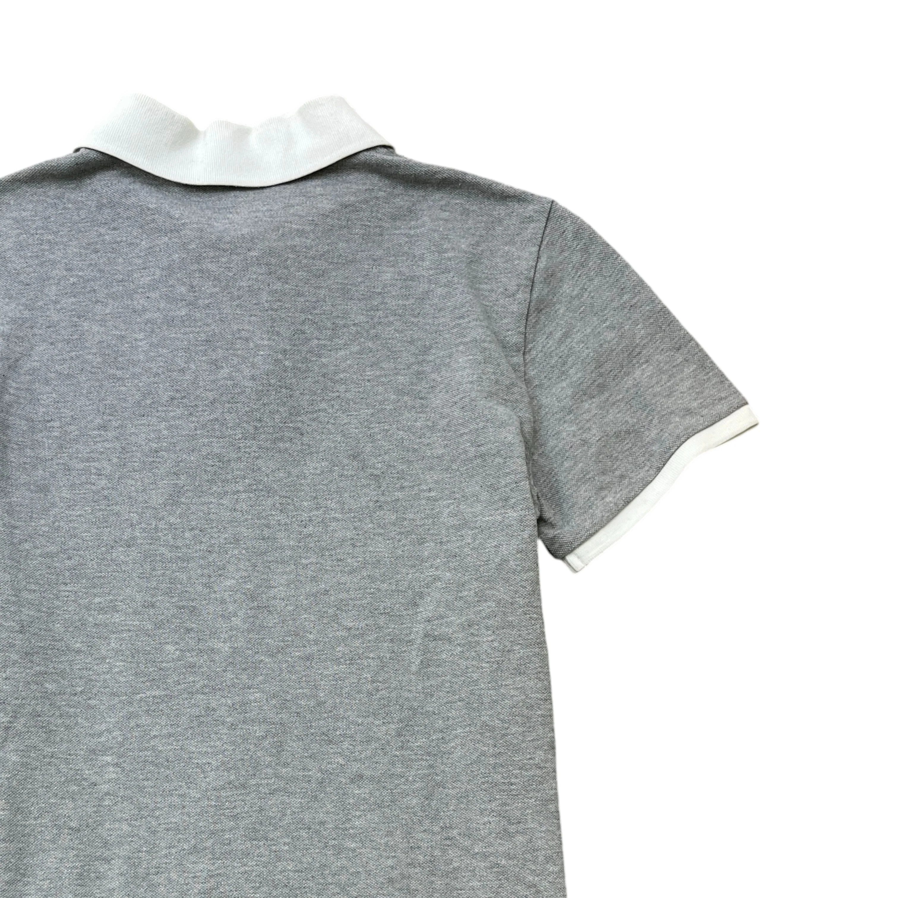 Men's Maglia Polo Shirt Grey Size S - Image 4