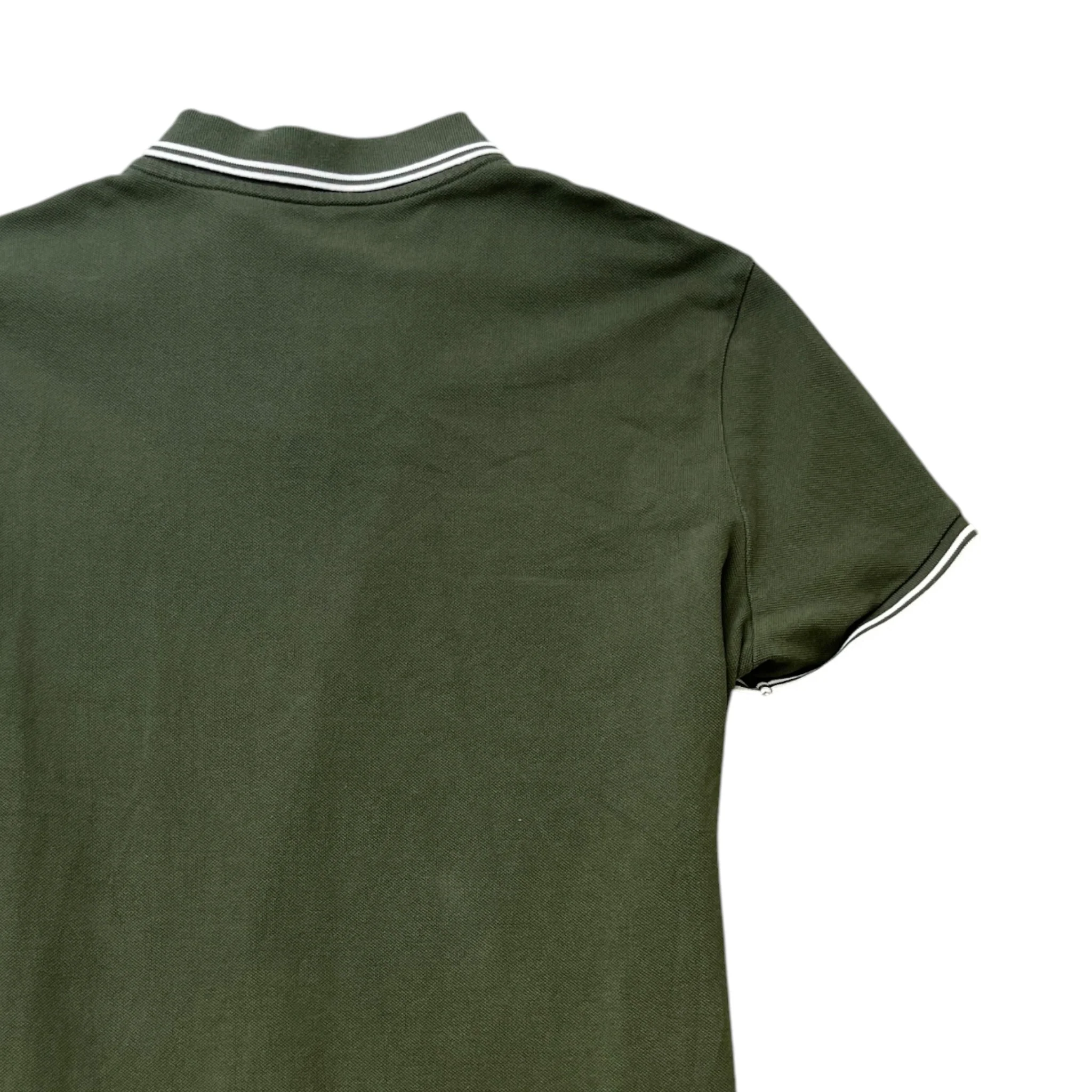 Men's Maglia Polo Shirt Khaki Size L - Image 4