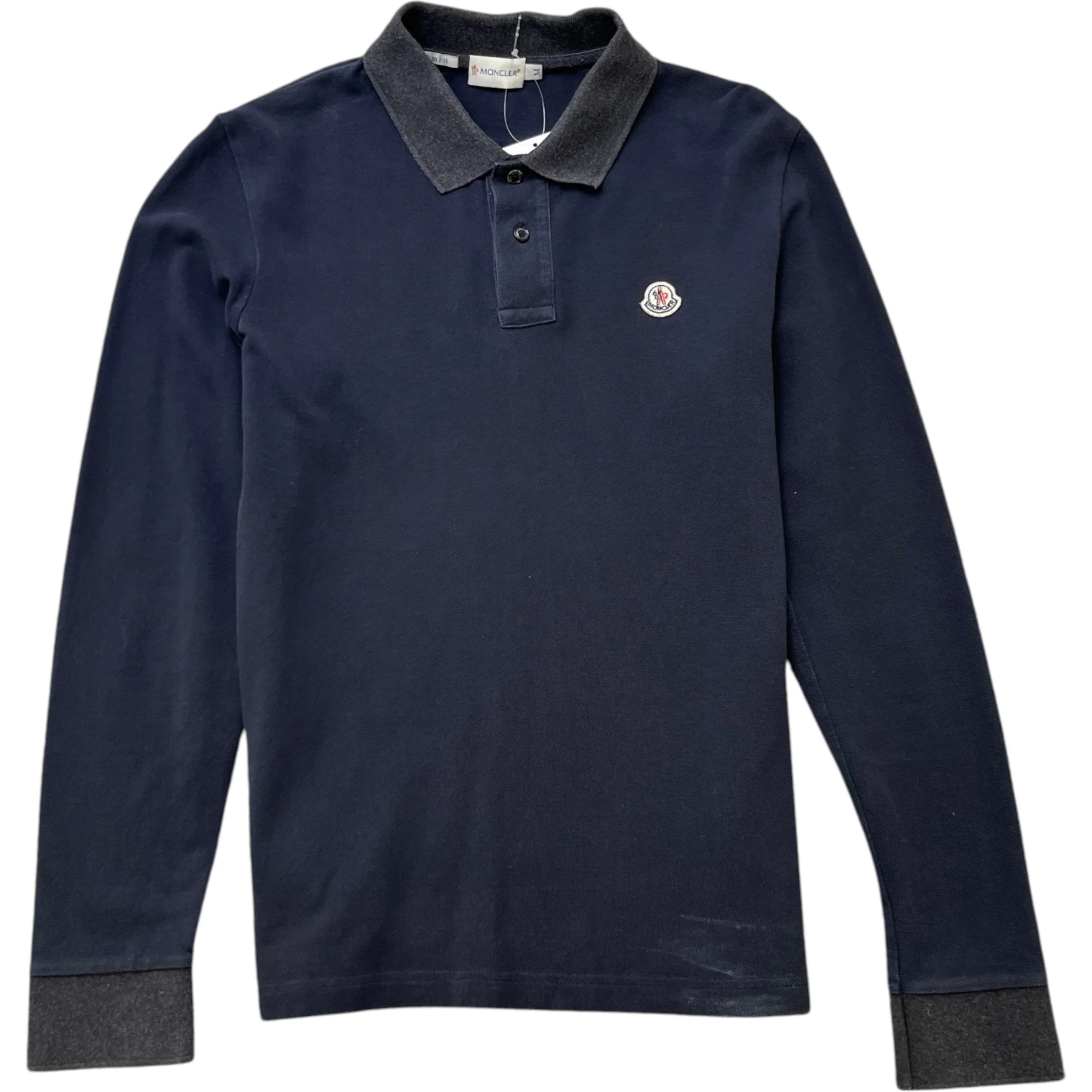 Men's Maglia Polo Shirt Navy Size M