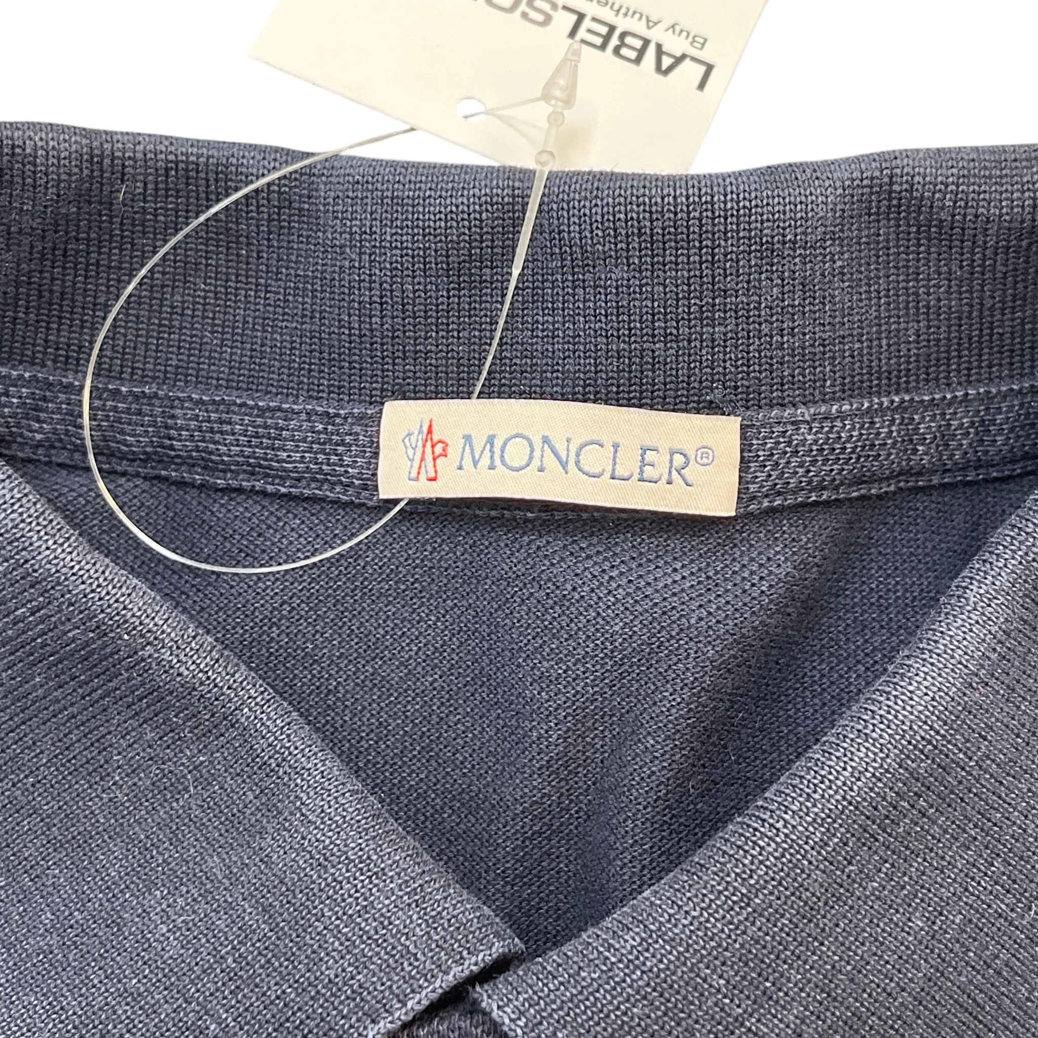 Men's Maglia Polo Shirt Navy Size M - Image 5