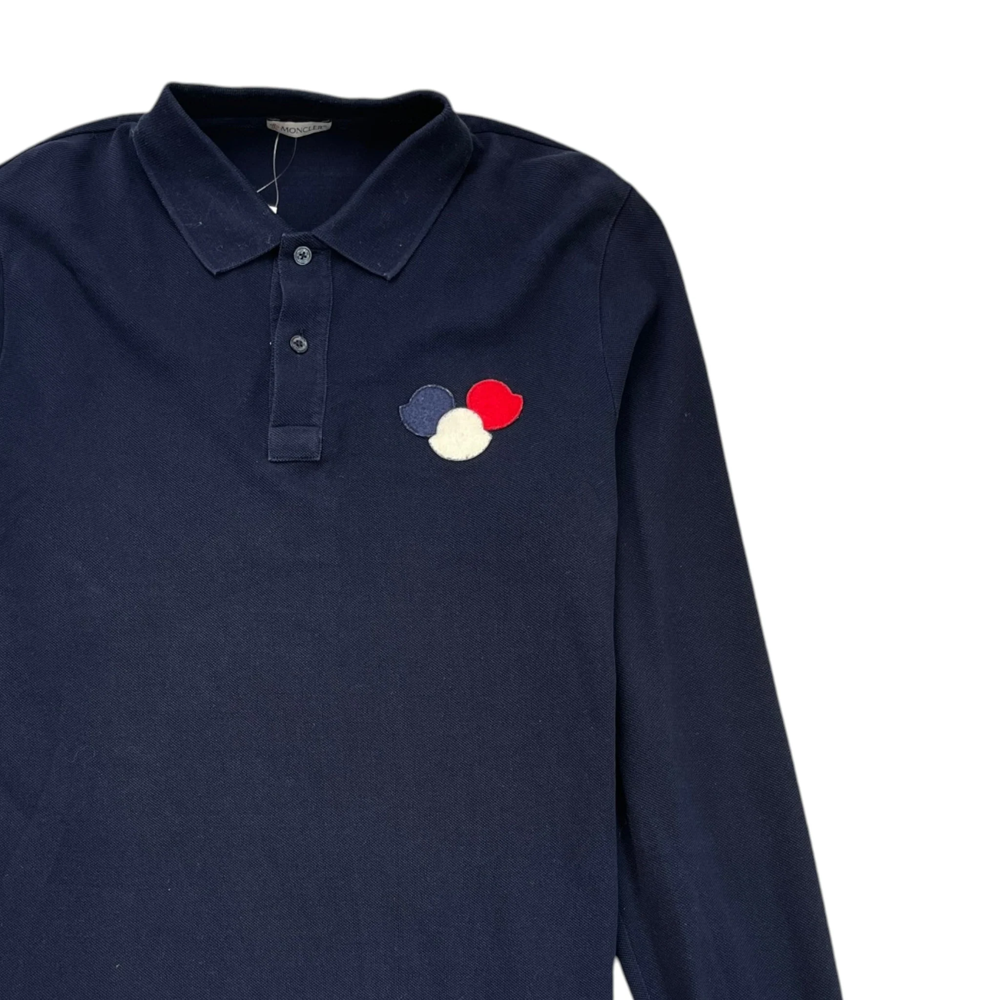 Men's Maglia Polo Shirt Navy Size M - Image 3