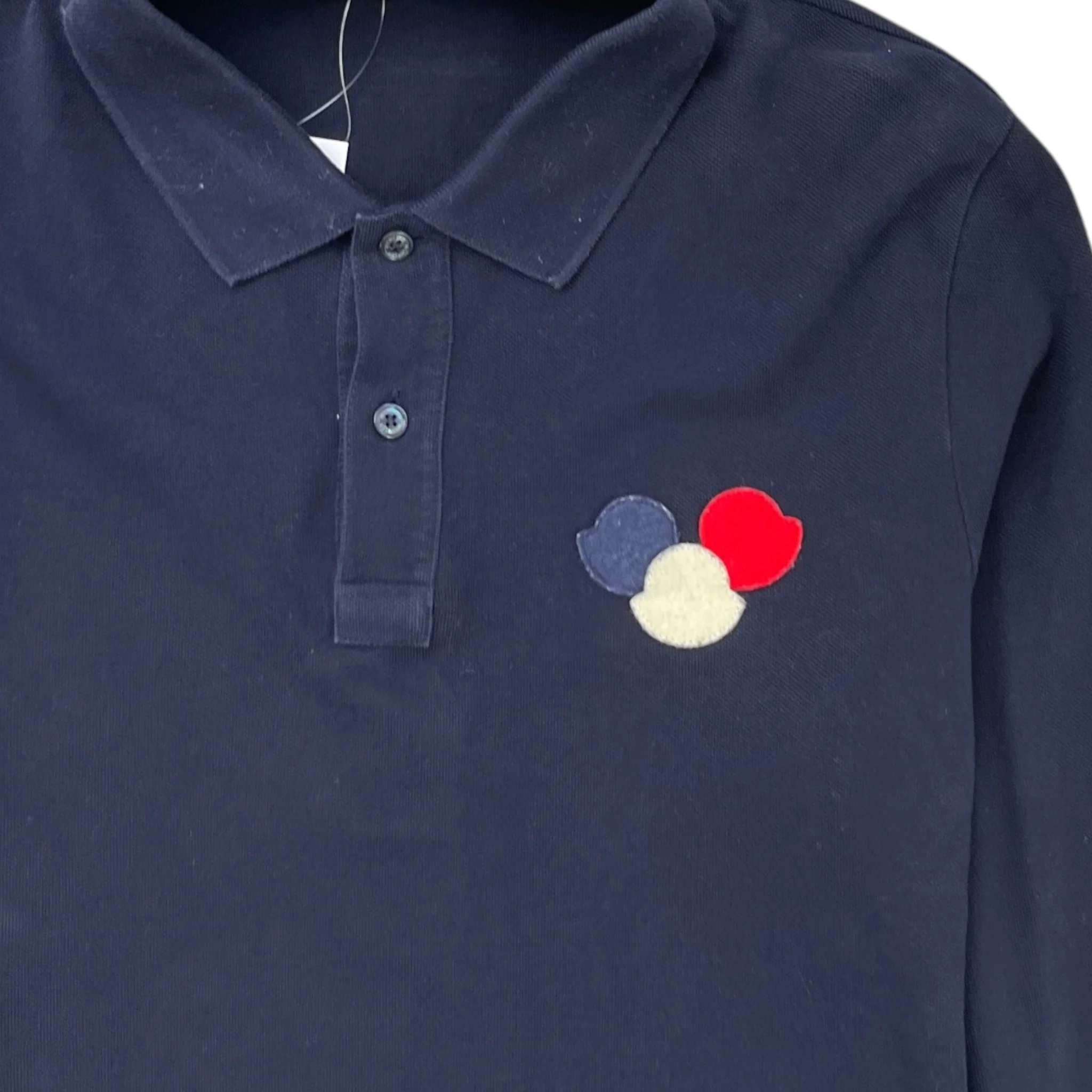 Men's Maglia Polo Shirt Navy Size M - Image 5