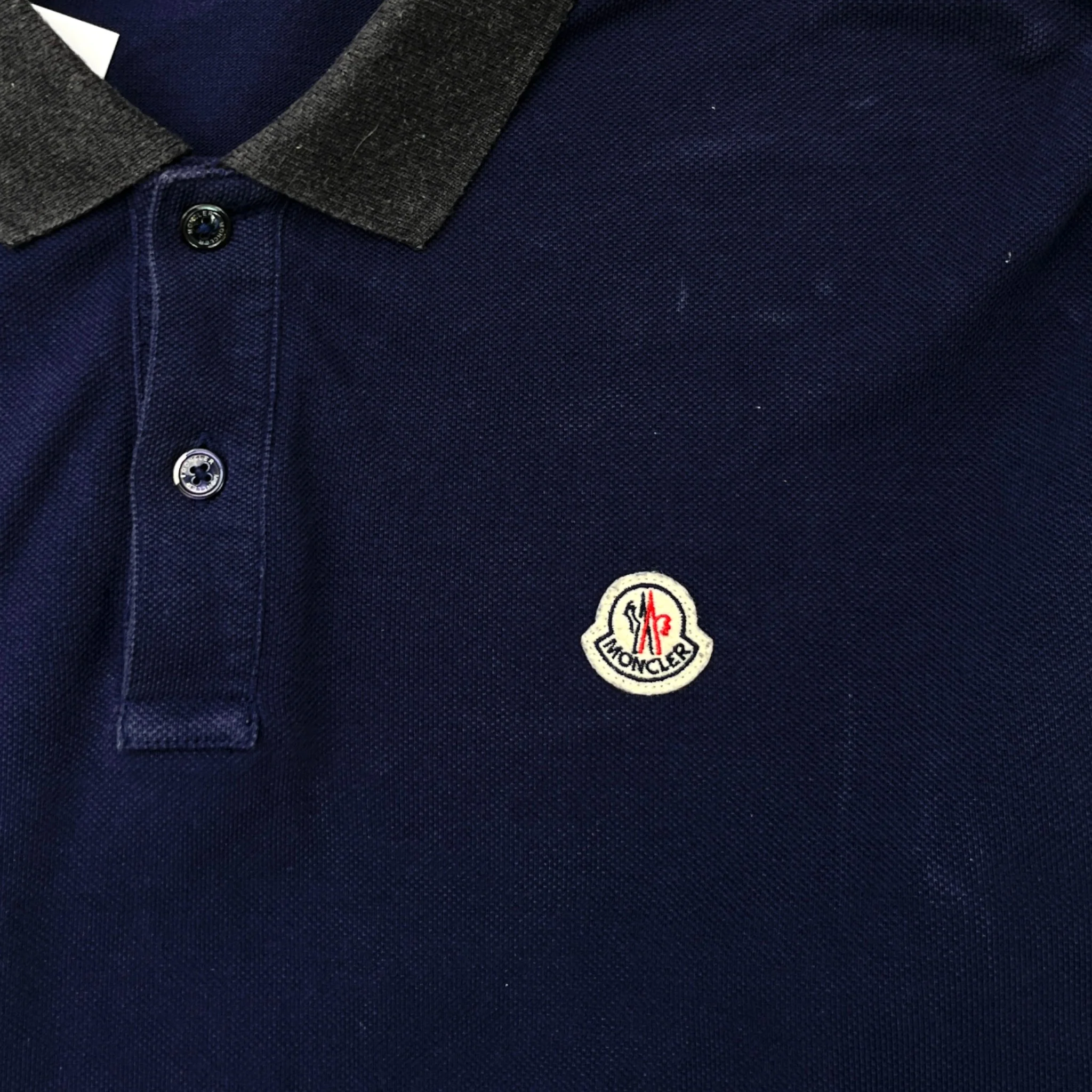 Men's Maglia Polo Shirt Navy Size XL - Image 5