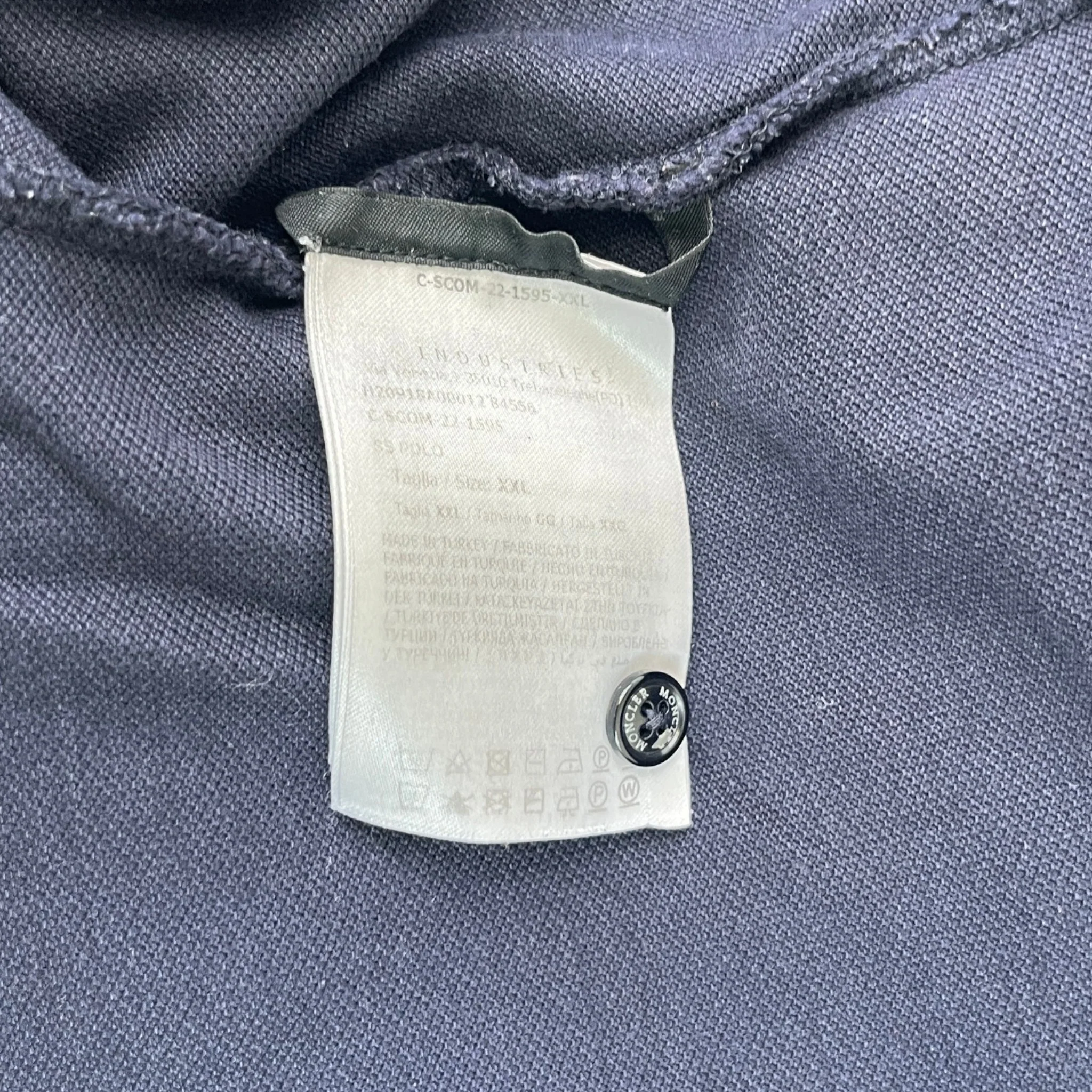 Men's Maglia Polo Shirt Navy Size XXL - Image 9