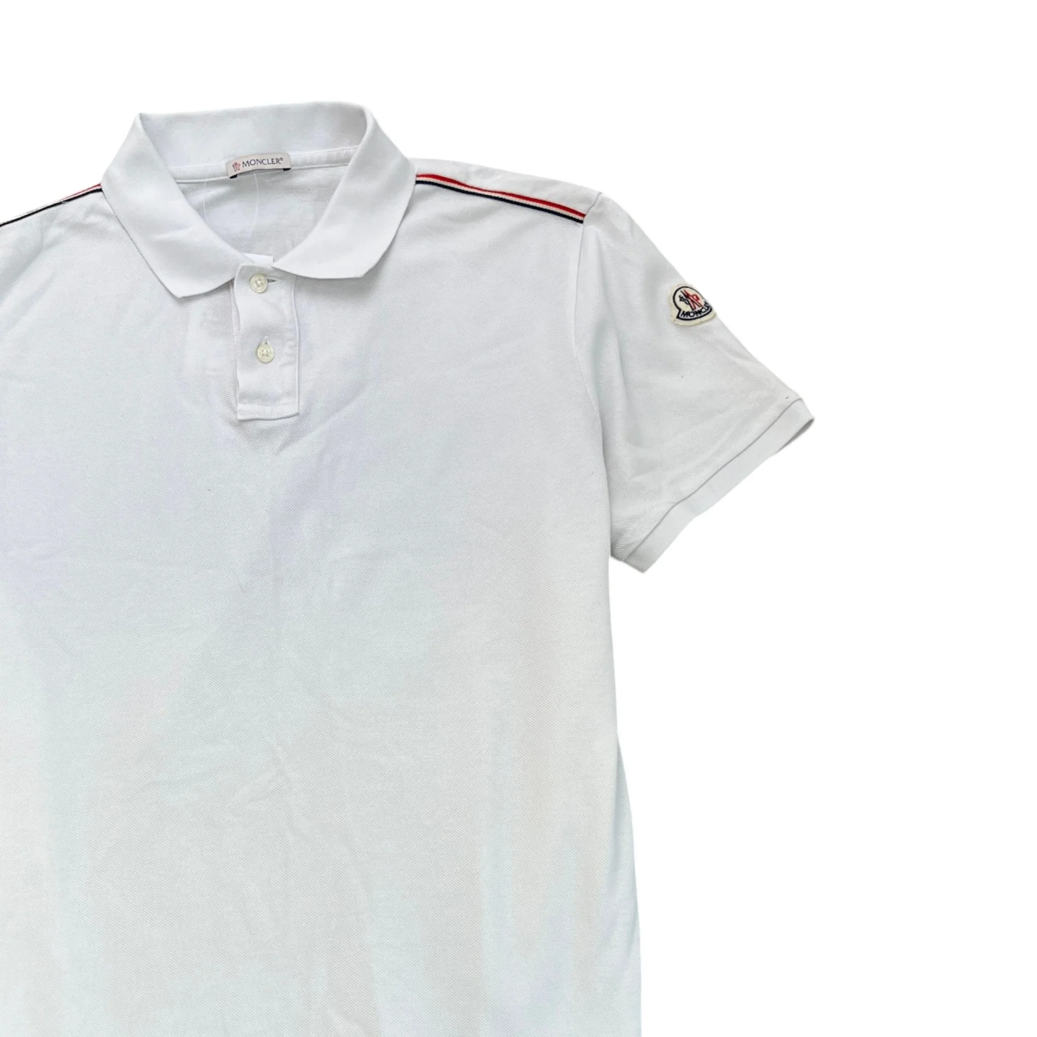 Men's Maglia Polo Shirt White Size L - Image 3