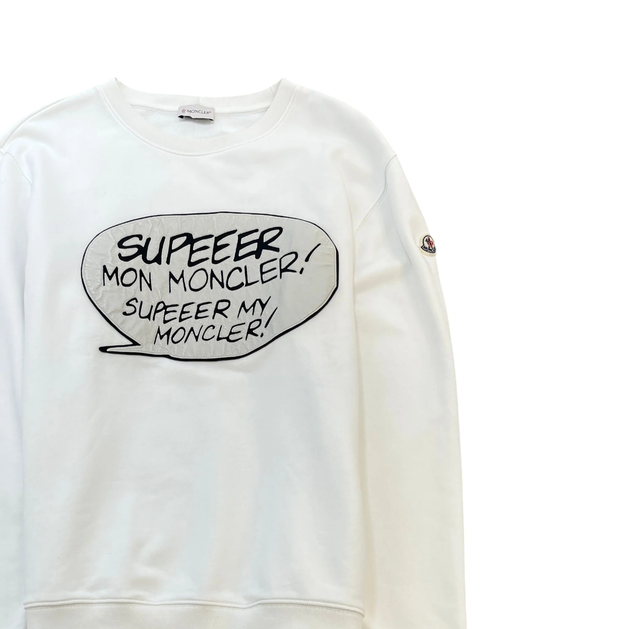 Men's Maglia Sweatshirt White Size XXL - Image 3
