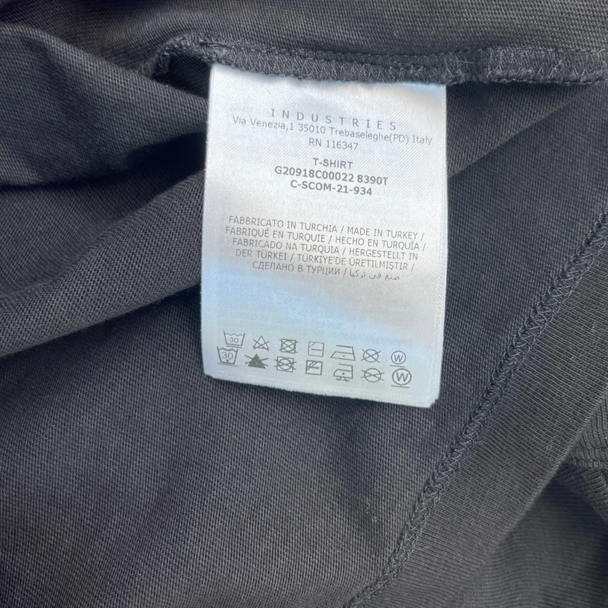 Men's Maglia T-Shirt Black Size XS - Image 8