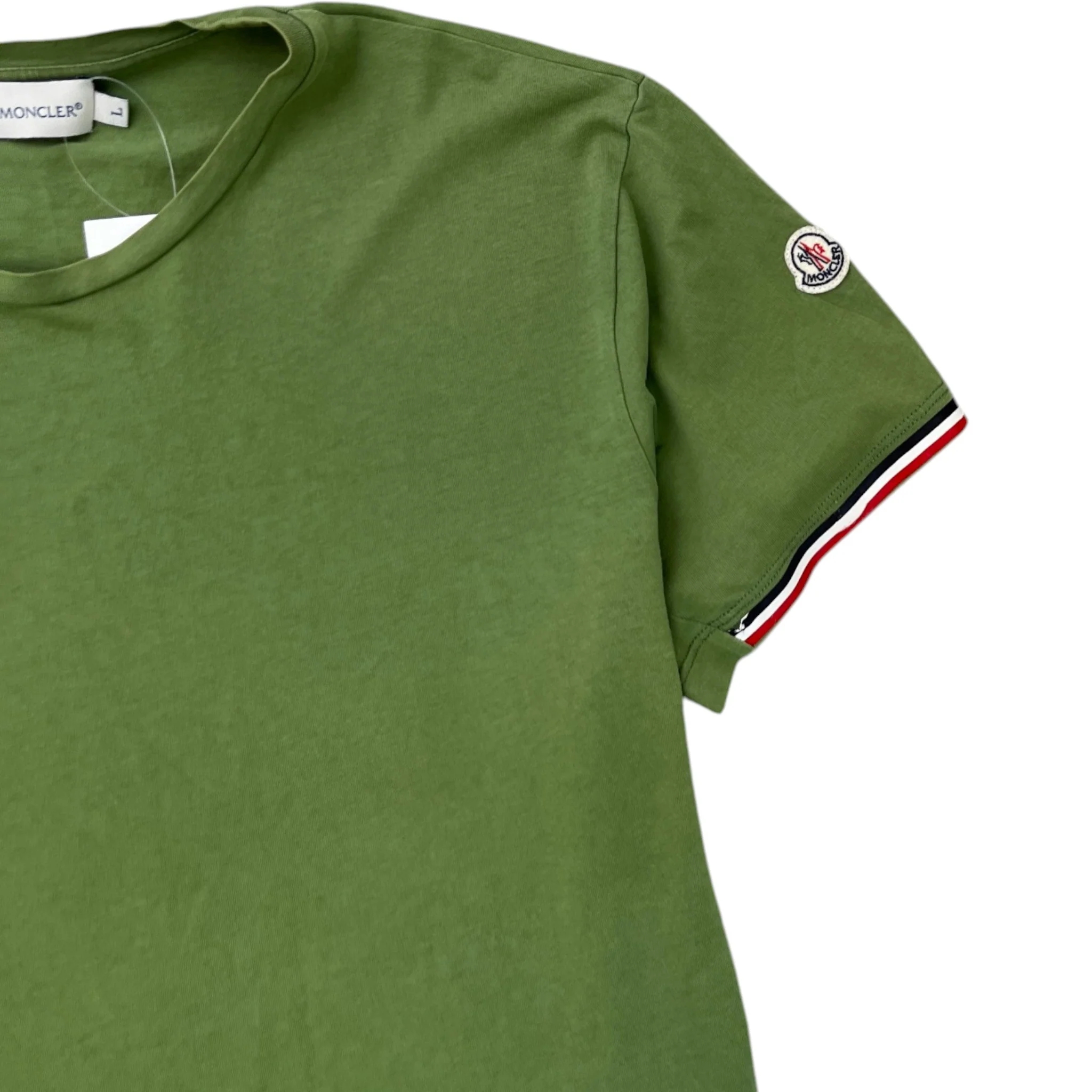 Men's Maglia T-Shirt Green Size L - Image 5