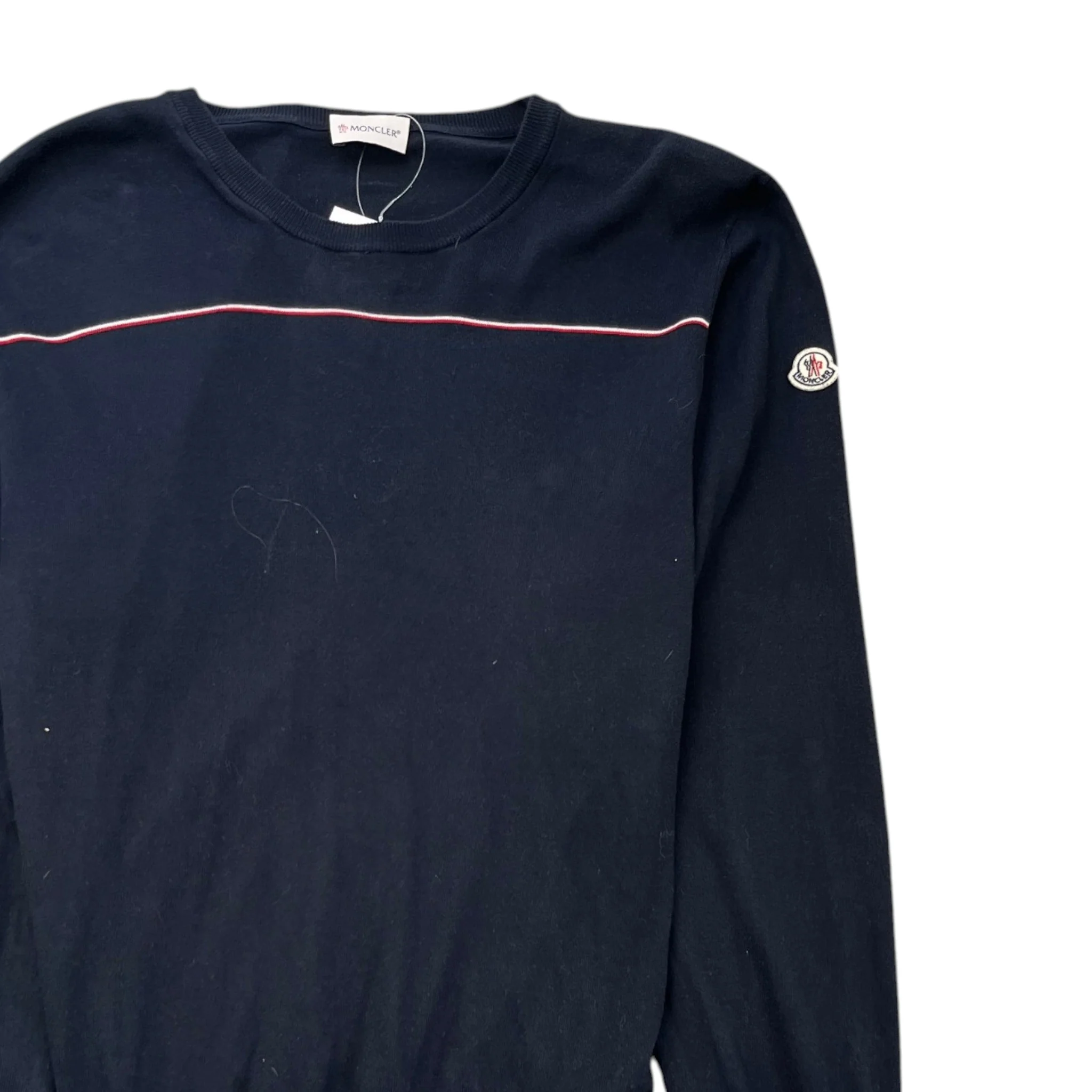 Men's Maglia Tricot Sweatshirt Navy Size XL - Image 3