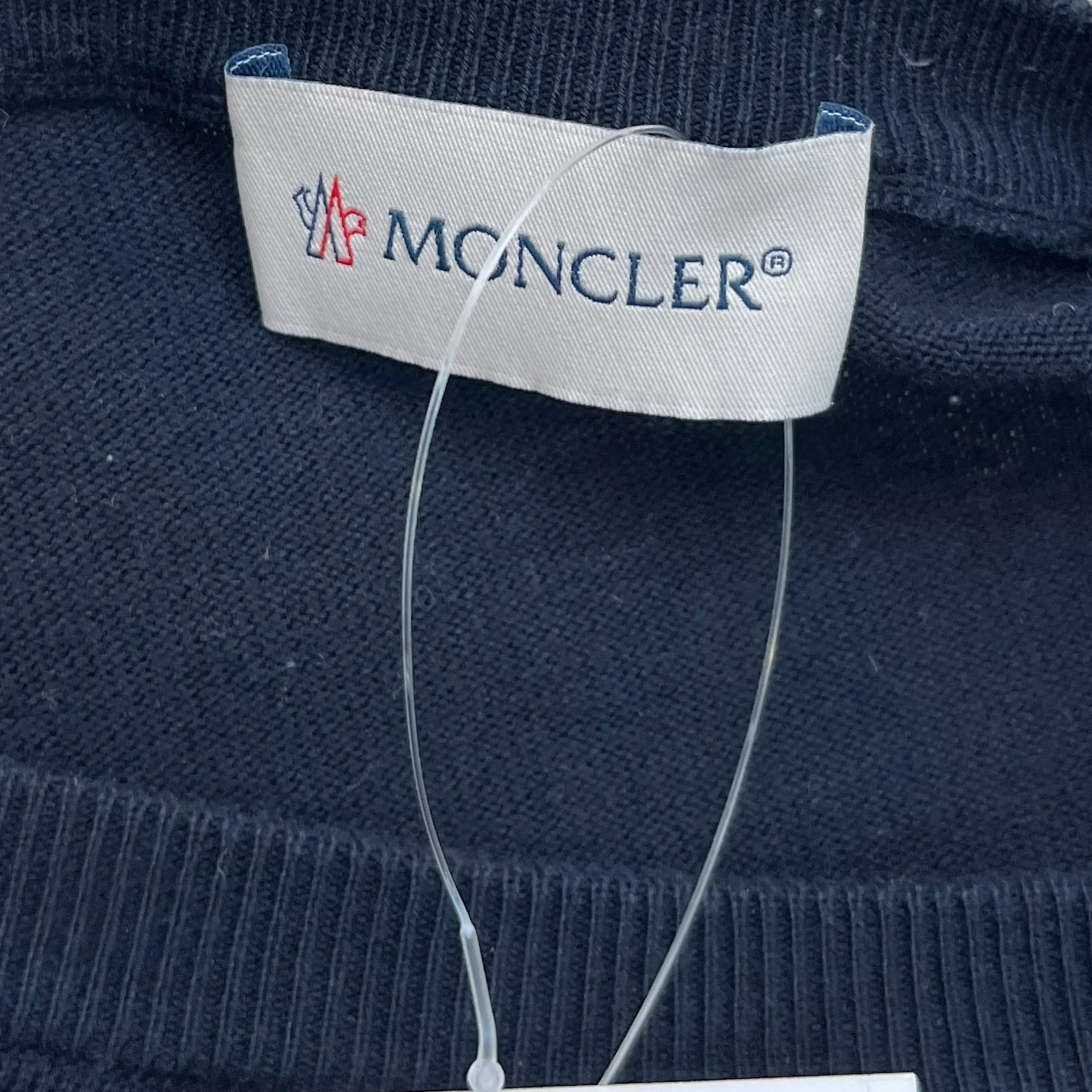 Men's Maglia Tricot Sweatshirt Navy Size XL - Image 6