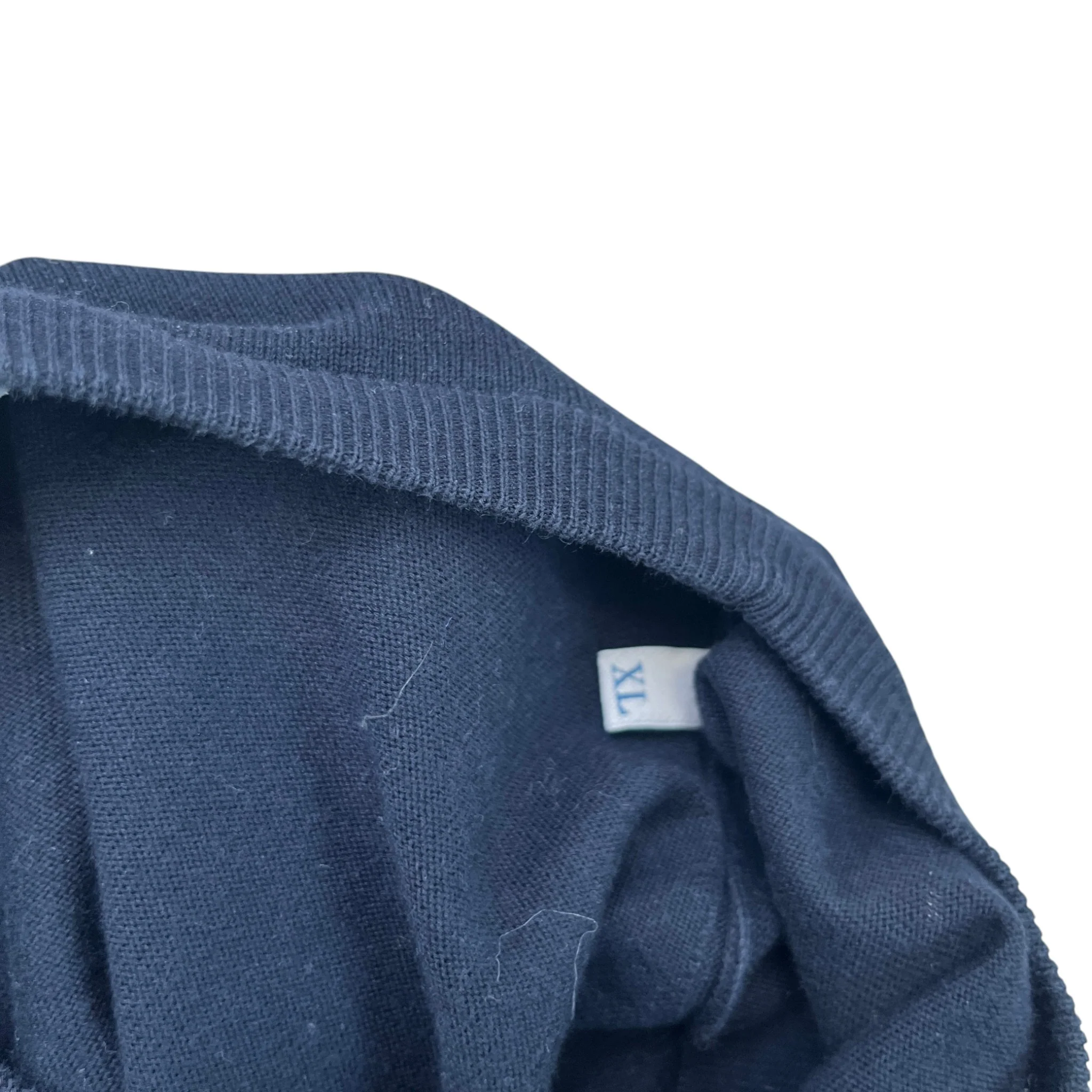Men's Maglia Tricot Sweatshirt Navy Size XL - Image 7