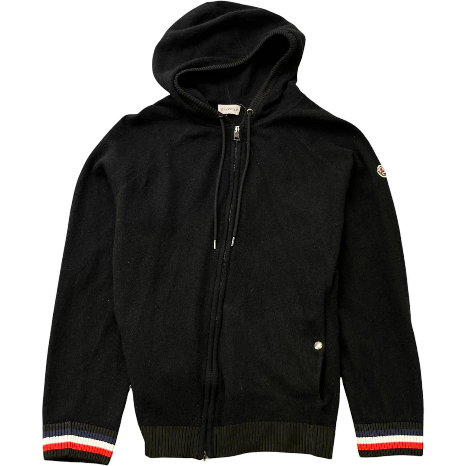 Men's Maglione Tricot Hoodie Black Size XXL