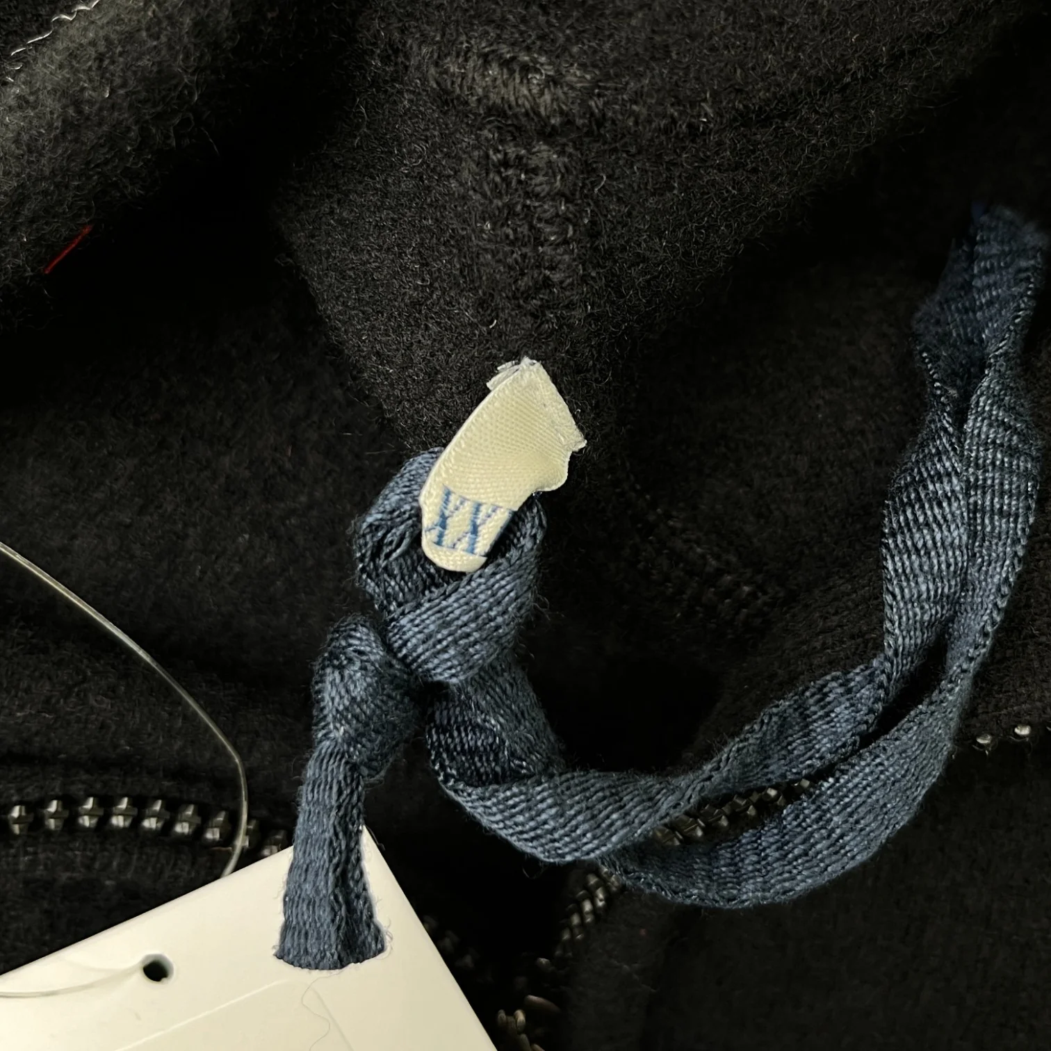 Men's Maglione Tricot Hoodie Black Size XXL - Image 8