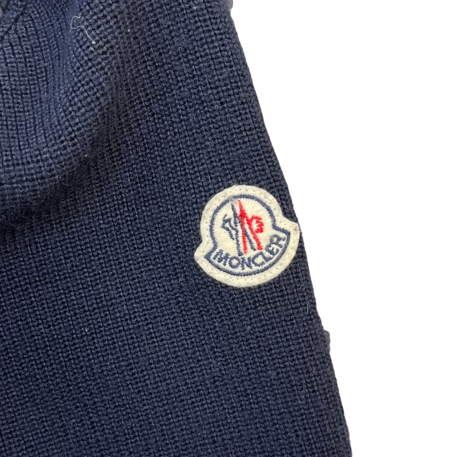 Men's Maglione Tricot Jacket Navy Size L - Image 5