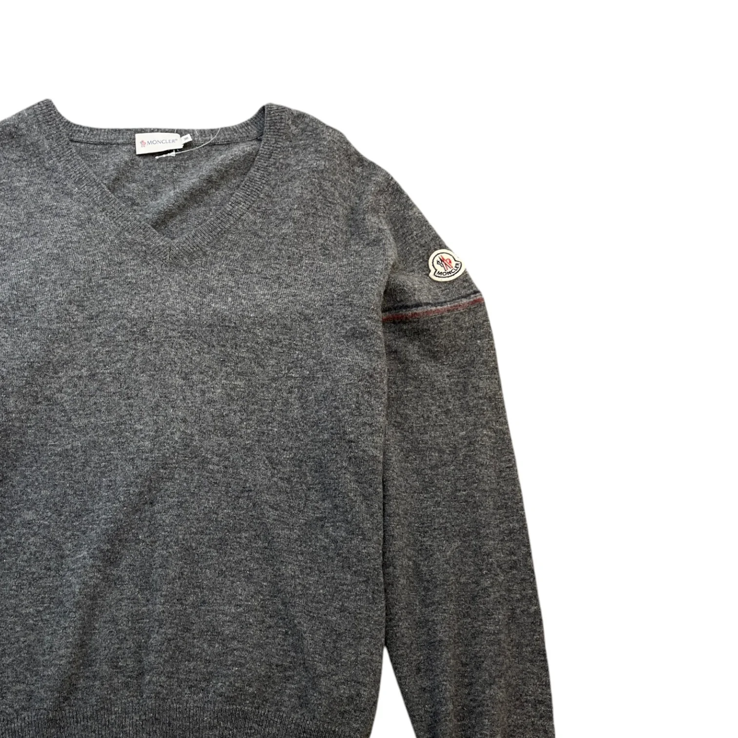 Men's Maglione Tricot Jumper Grey Size M - Image 3
