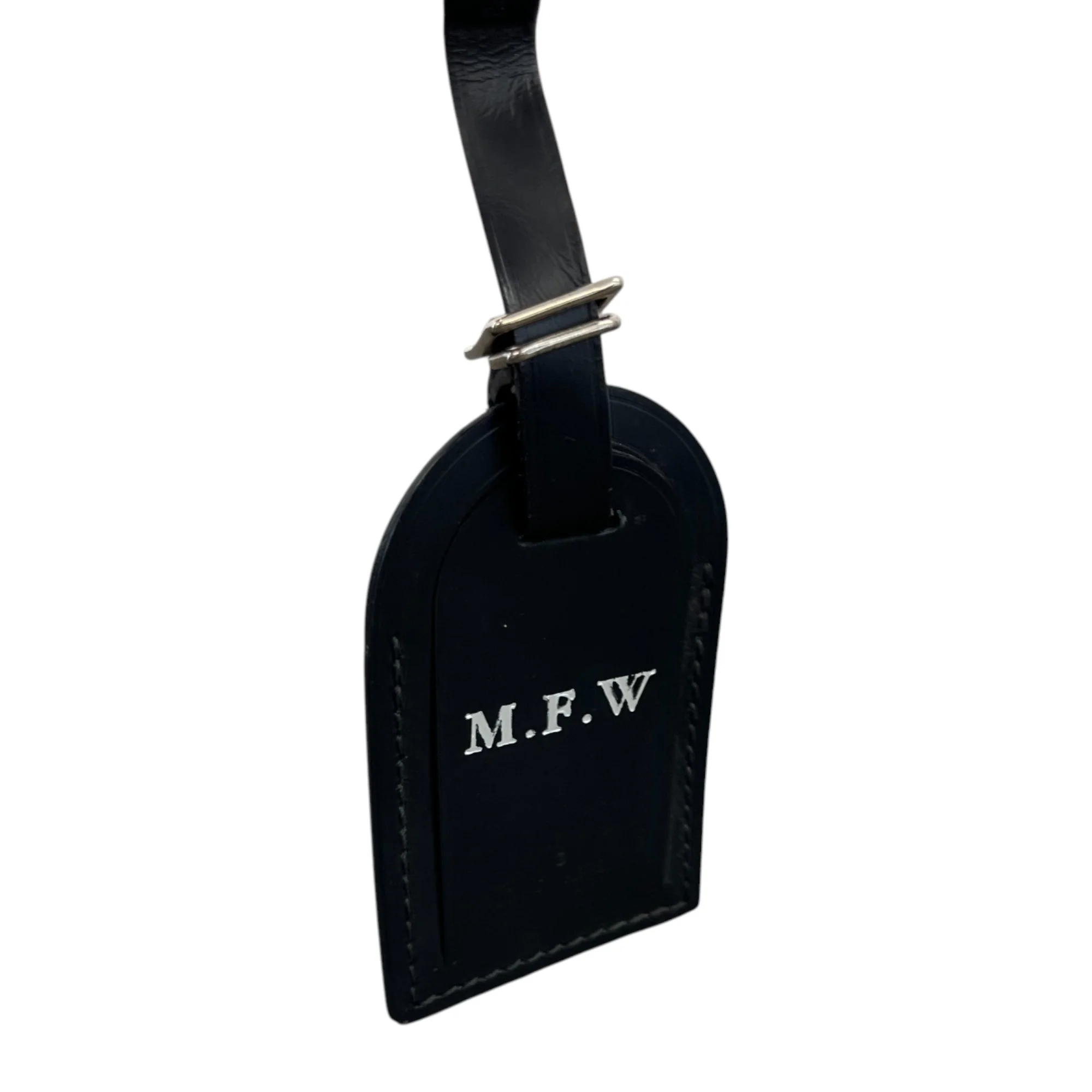 Men's Mfw Initials Luggage Tag Black - Image 3