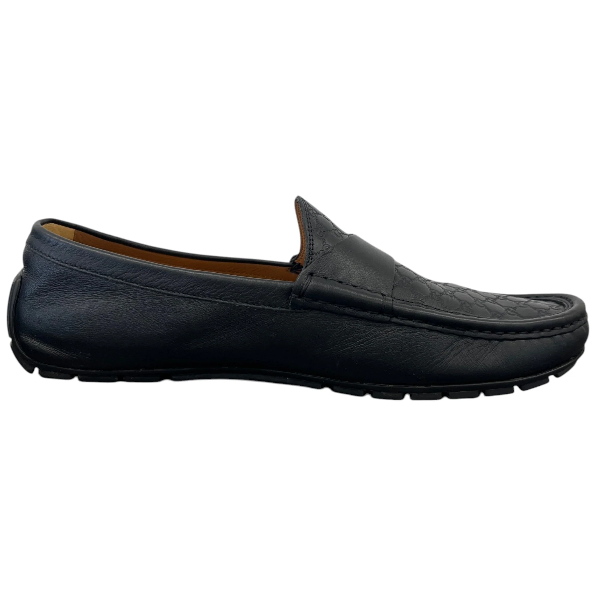 Men's Microguccissima Leather Loafers Black Size EU 42 / UK 8 - Image 4