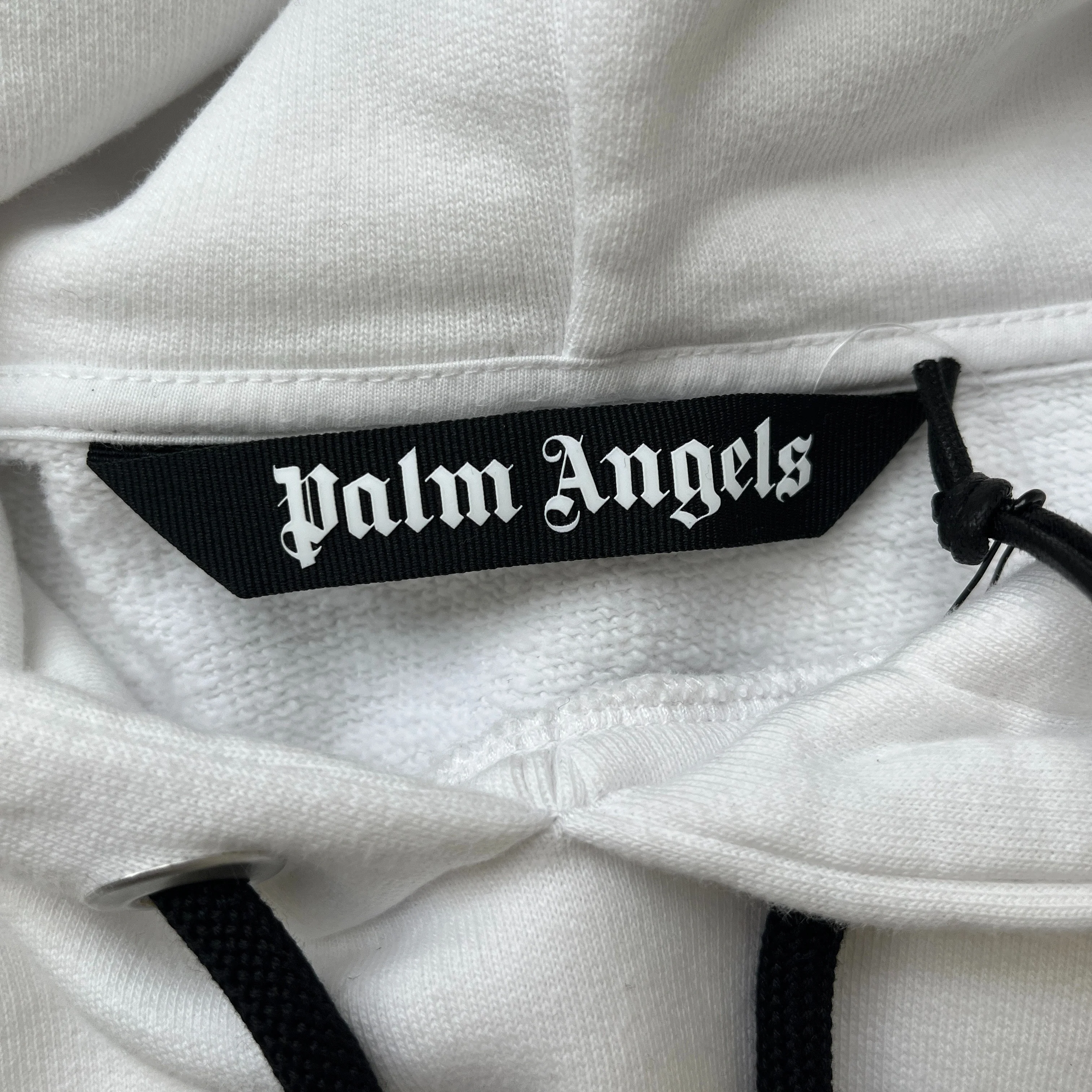 Men's Milano Sprayed Logo Hoodie White Size XS - Image 5