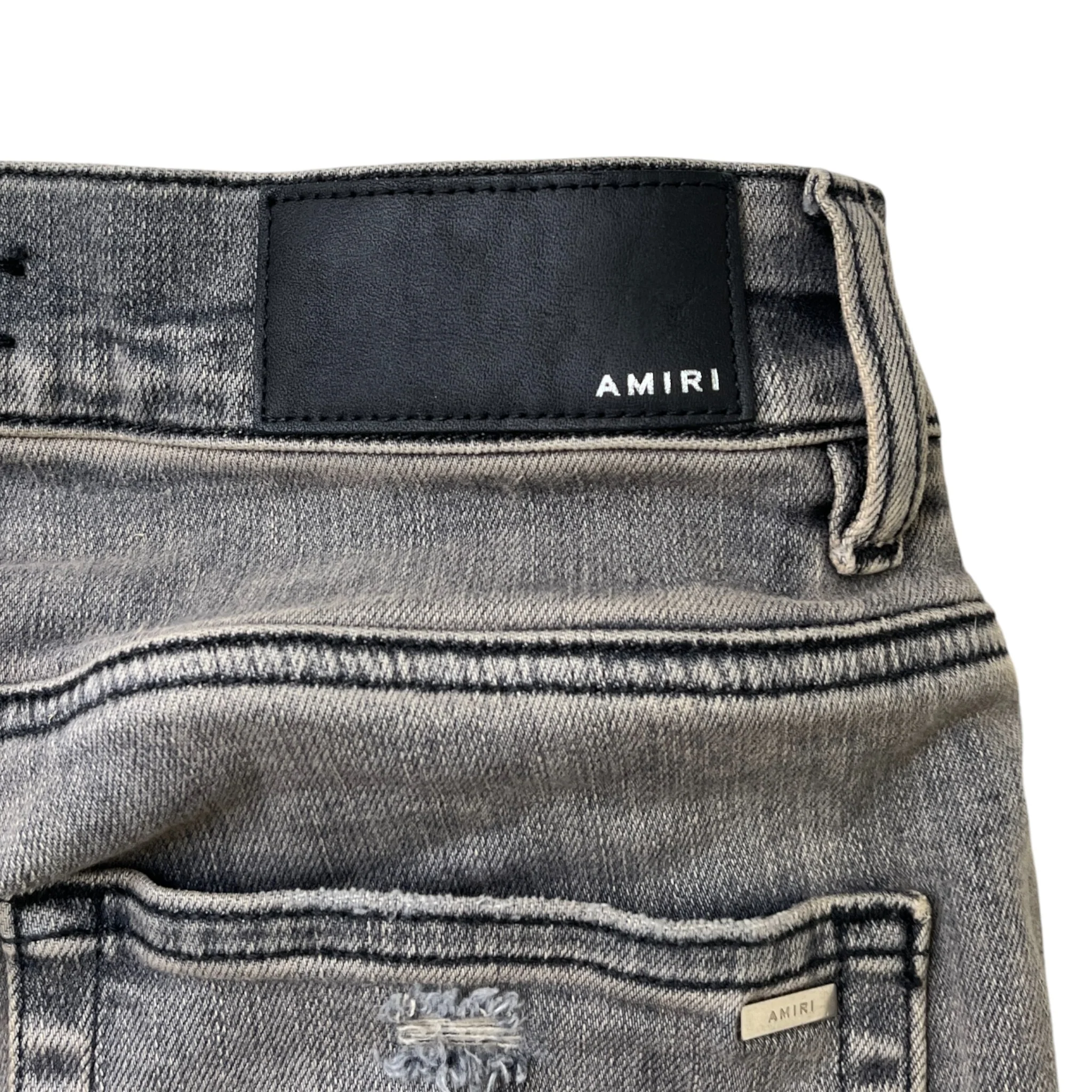 Men's Military Stencil Jeans Black Size Waist 29" - Image 7