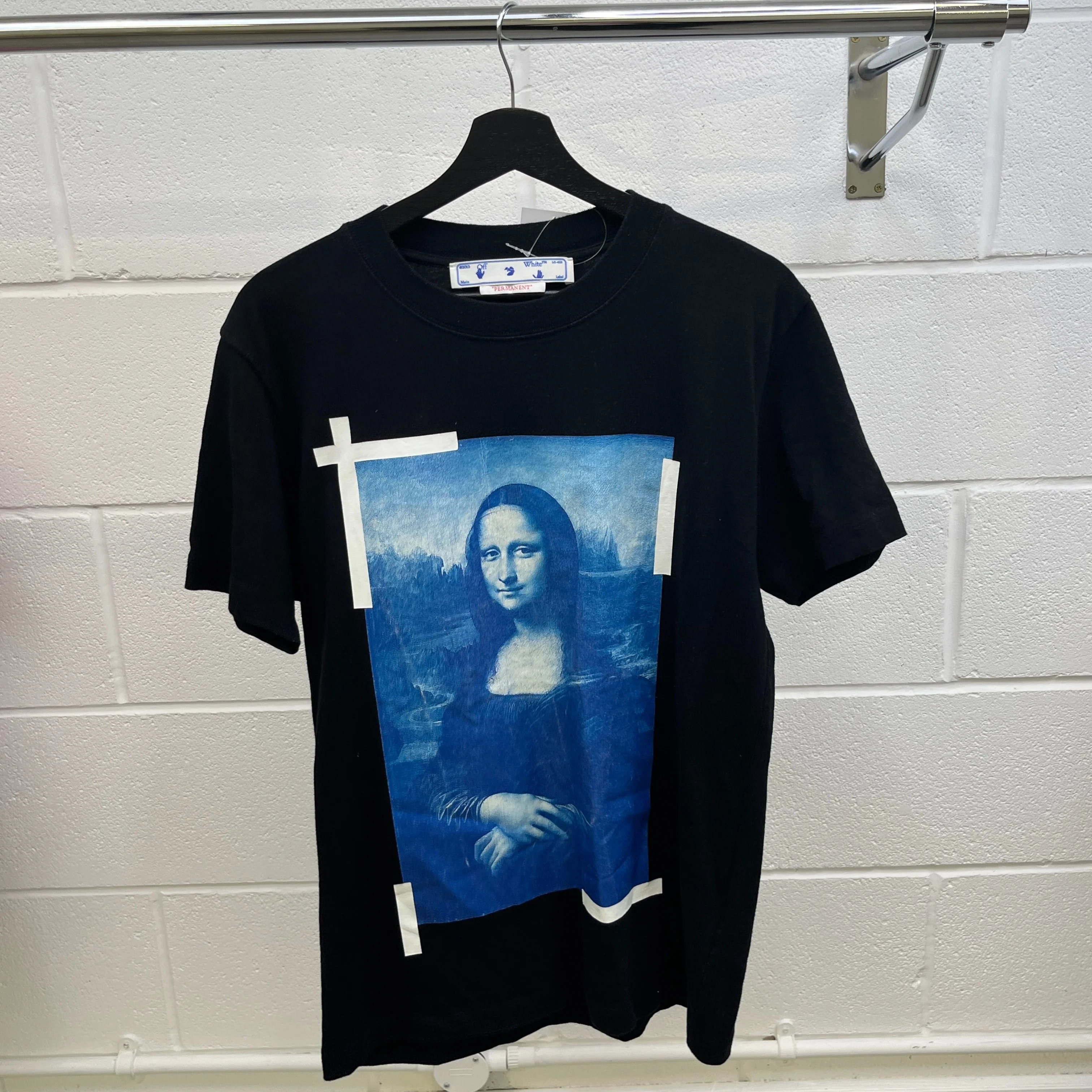 Men's Mona Lisa T-Shirt Black Size S - Image 8