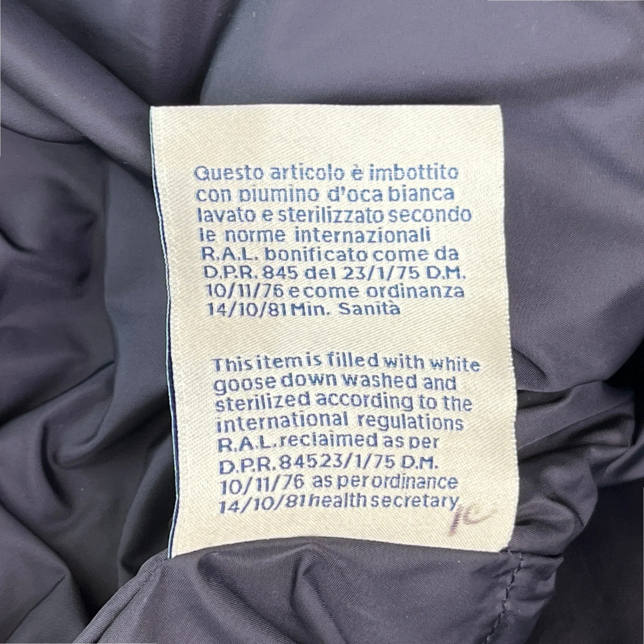 Men's Monceniso Down Jacket Navy Size 2 / M - Image 10