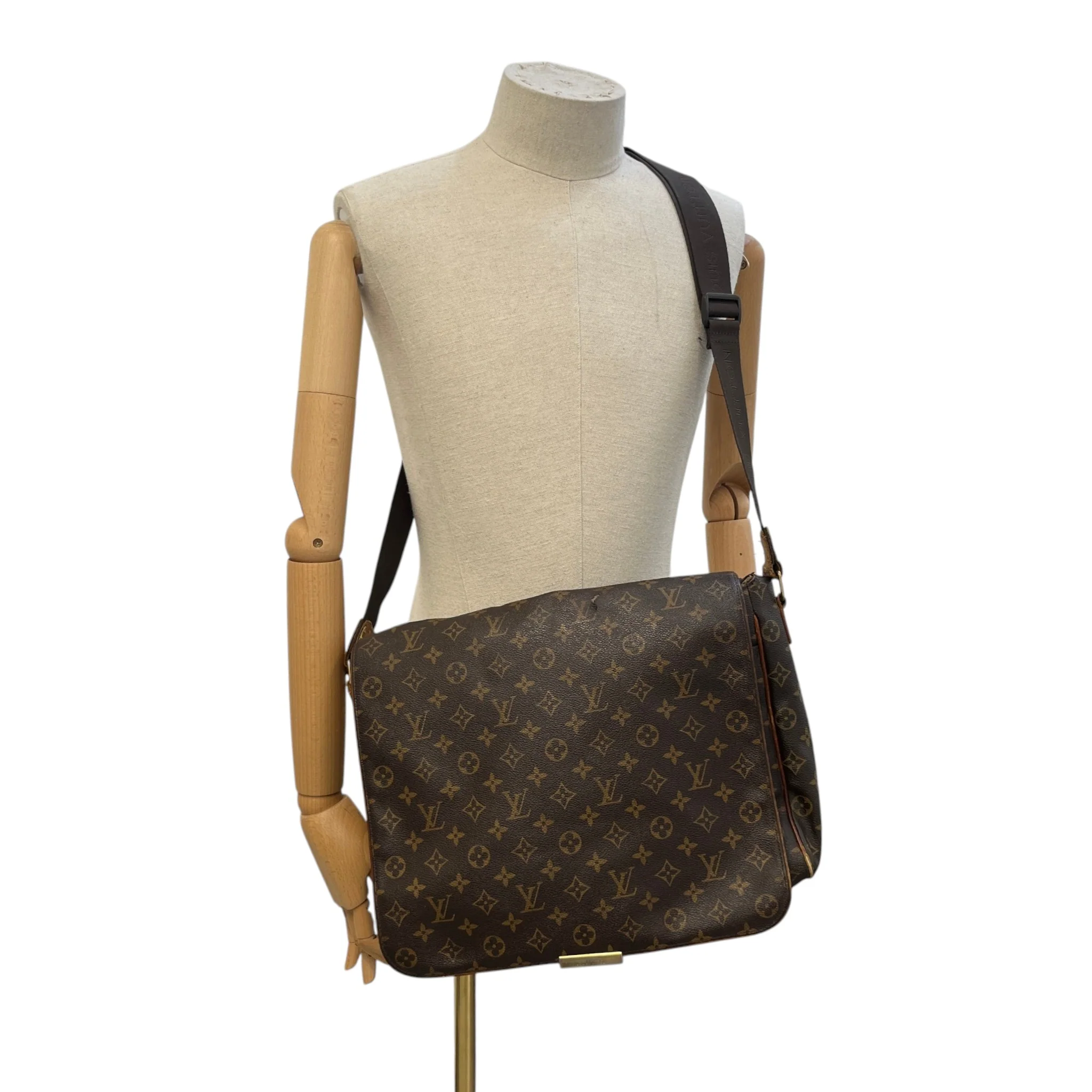 Men's Monogram Abbesses Messenger Bag Brown - Image 2