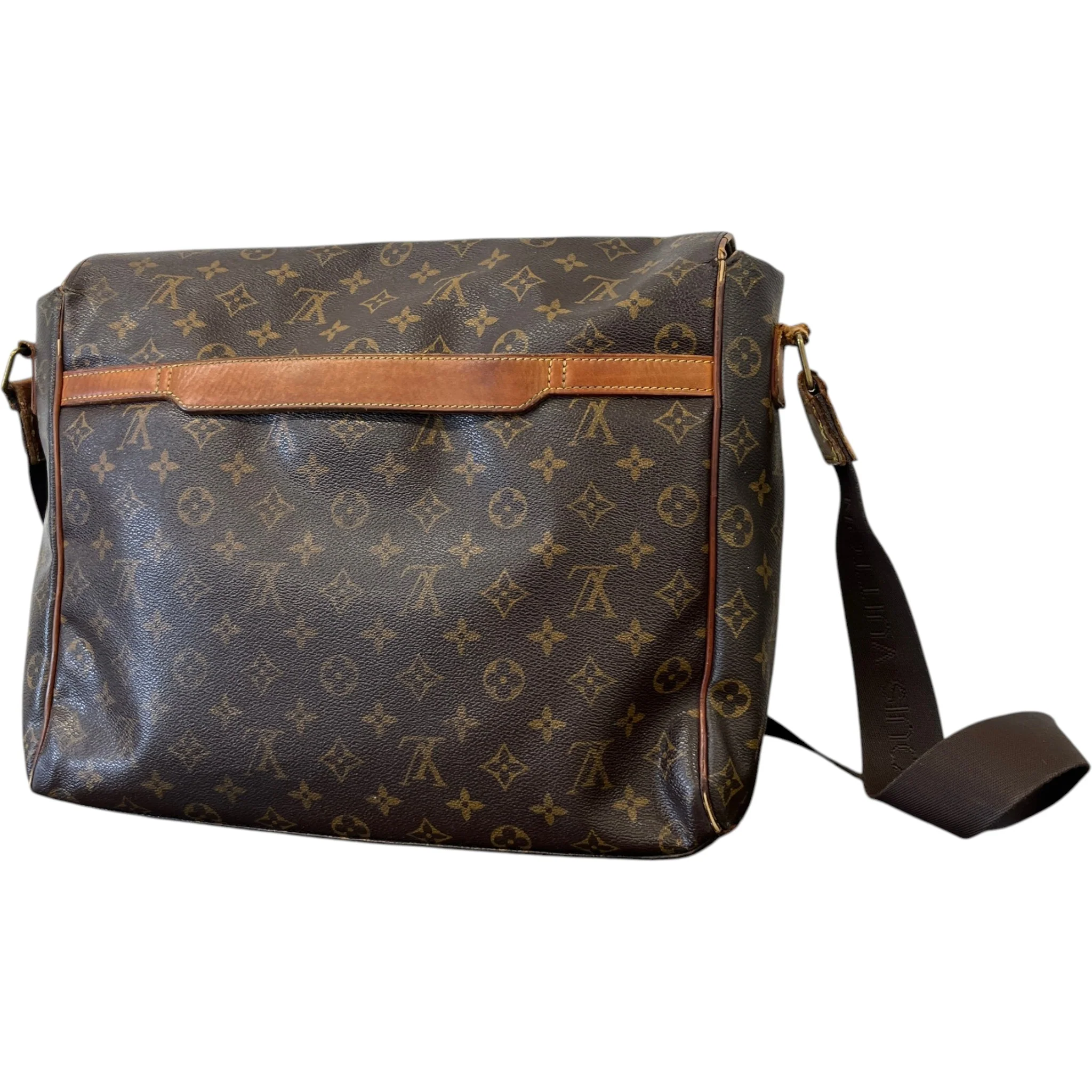 Men's Monogram Abbesses Messenger Bag Brown - Image 9