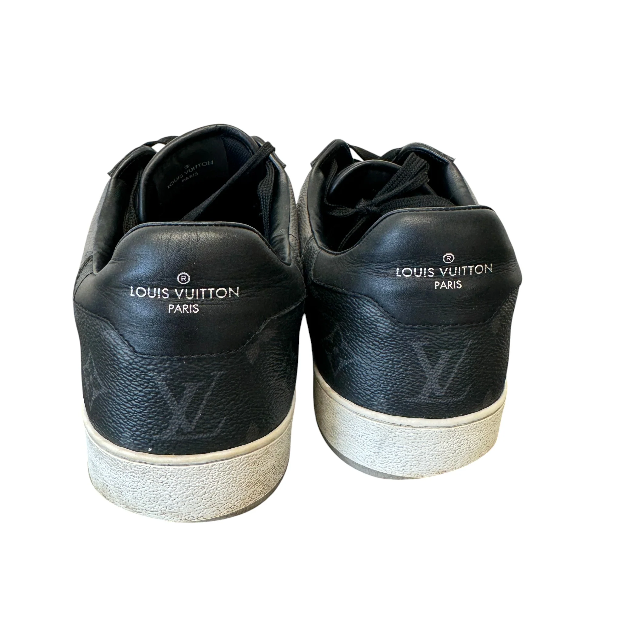 Men's Monogram Eclipse Rivoli Low Trainers Black Size EU 44 / UK 10 - Image 9