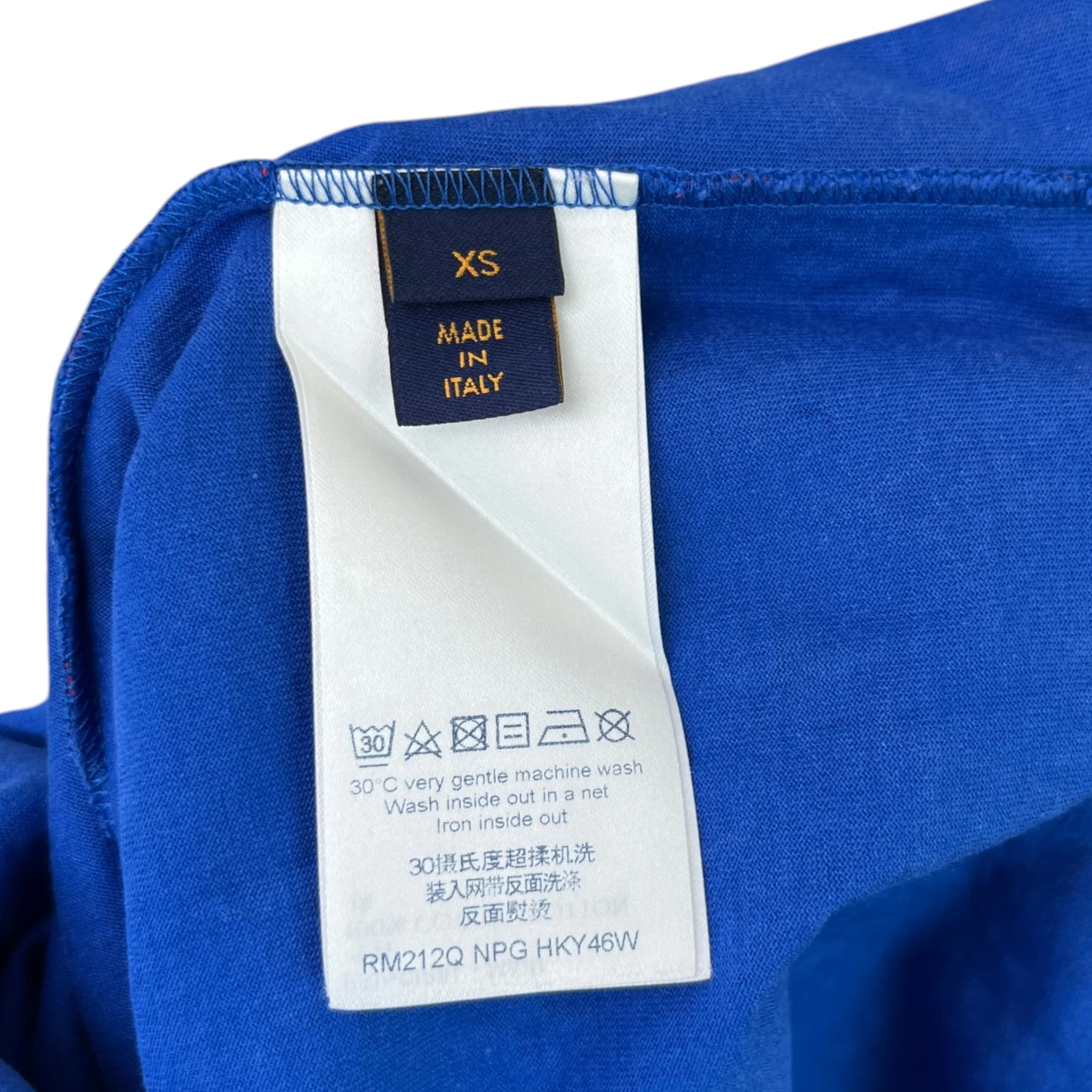 Men's Monogram Gradient T-Shirt Blue Size XS - Image 7